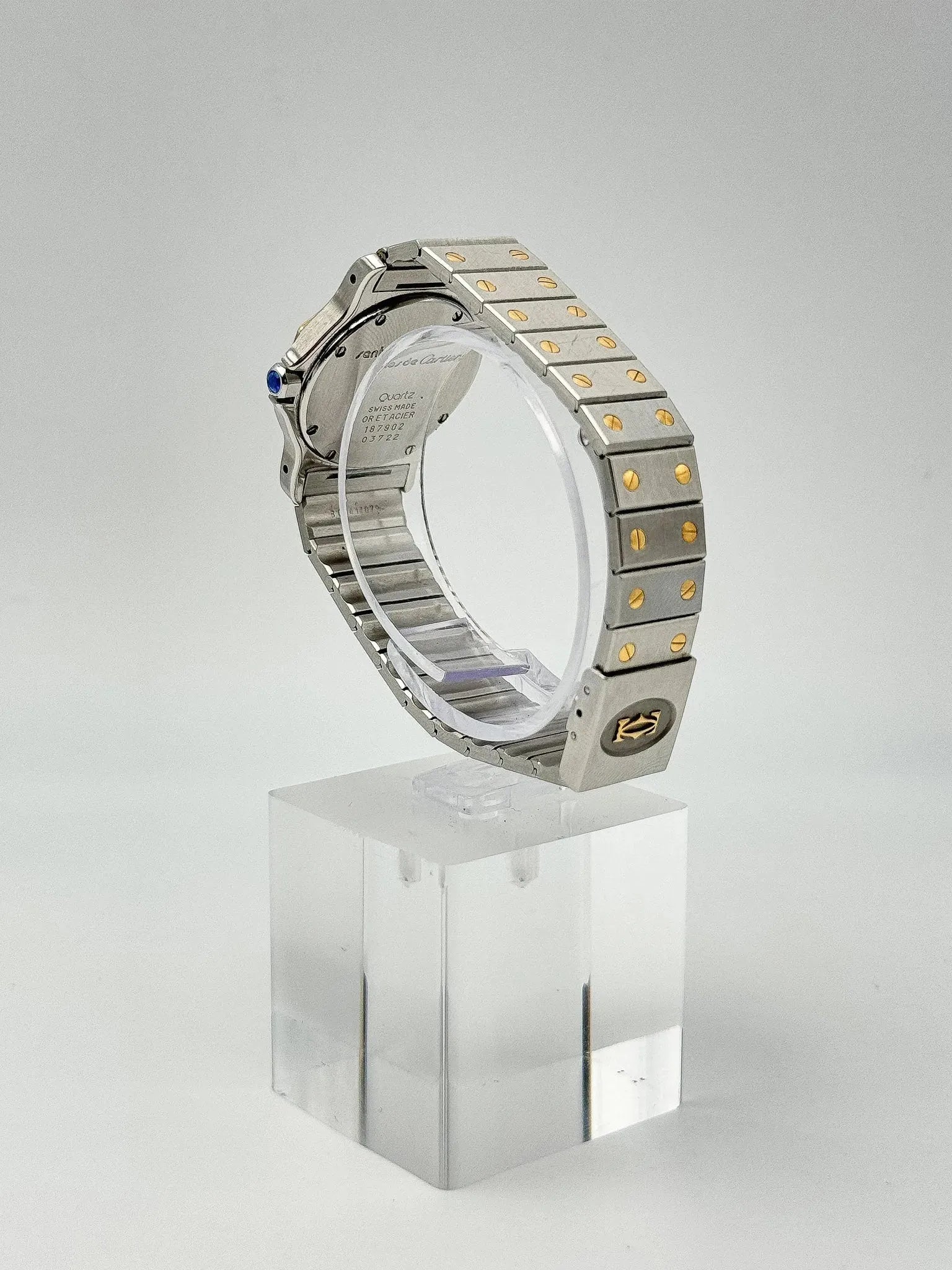 Cartier - SANTOS octogonale quartz large - 1990s - Atelier Victor Paris - Vintage Watch Shop Dubai