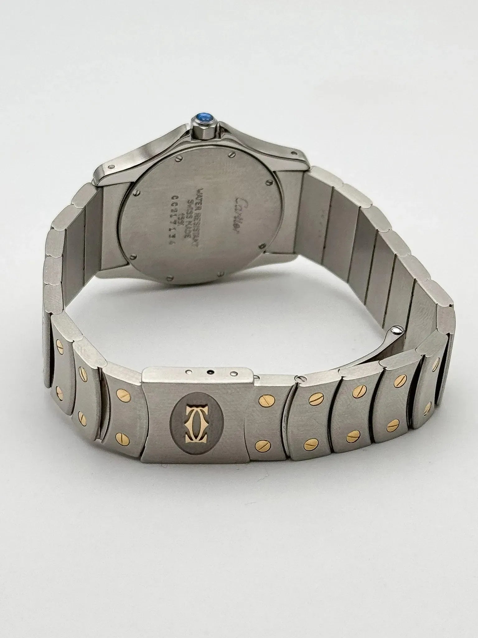 Cartier - Santos Ronde Acier Or 18k 30mm - 2000S - Atelier Victor - Vintage  Shop