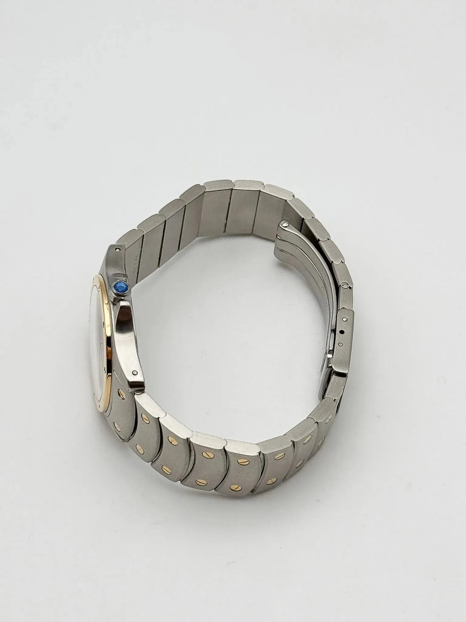 Cartier - Santos Ronde Acier Or 18k 30mm - boite - 2000S - Atelier Victor Paris - Vintage Watch Shop Dubai