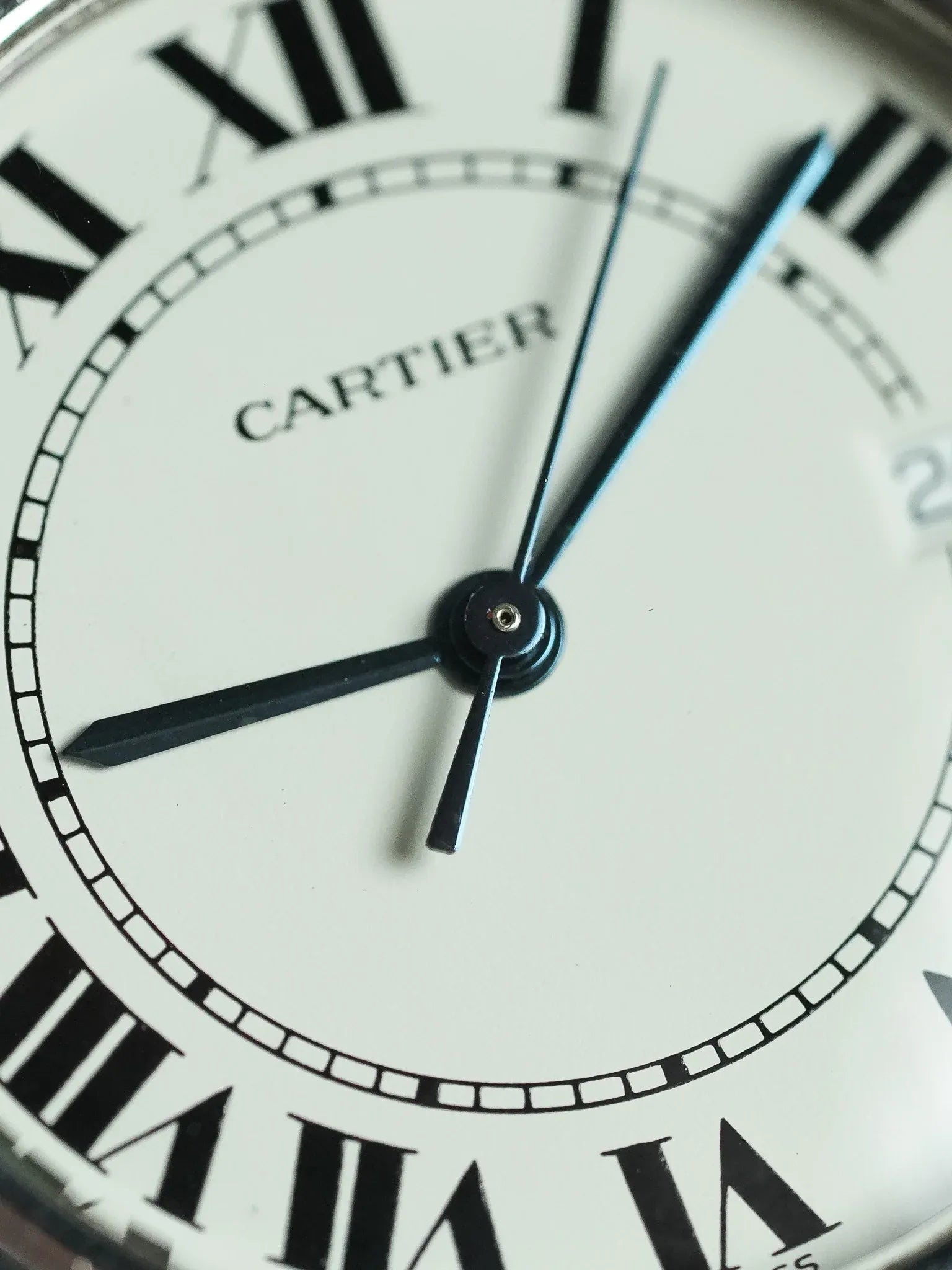 Cartier - Santos Ronde GM Acier référence 1561 - 1990s - Atelier Victor - Vintage  Shop