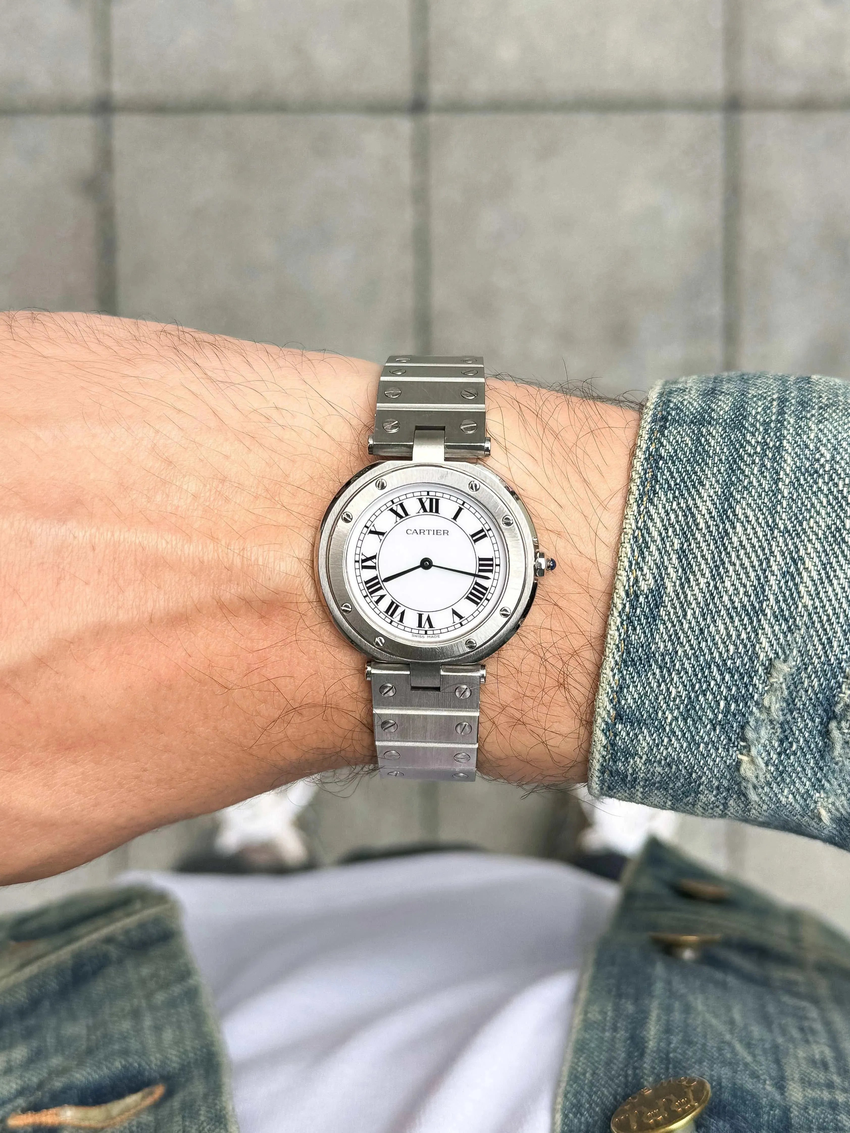 Cartier - Santos Vendome Acier Large - 1980s - Atelier Victor Paris - Vintage Watch Shop Dubai