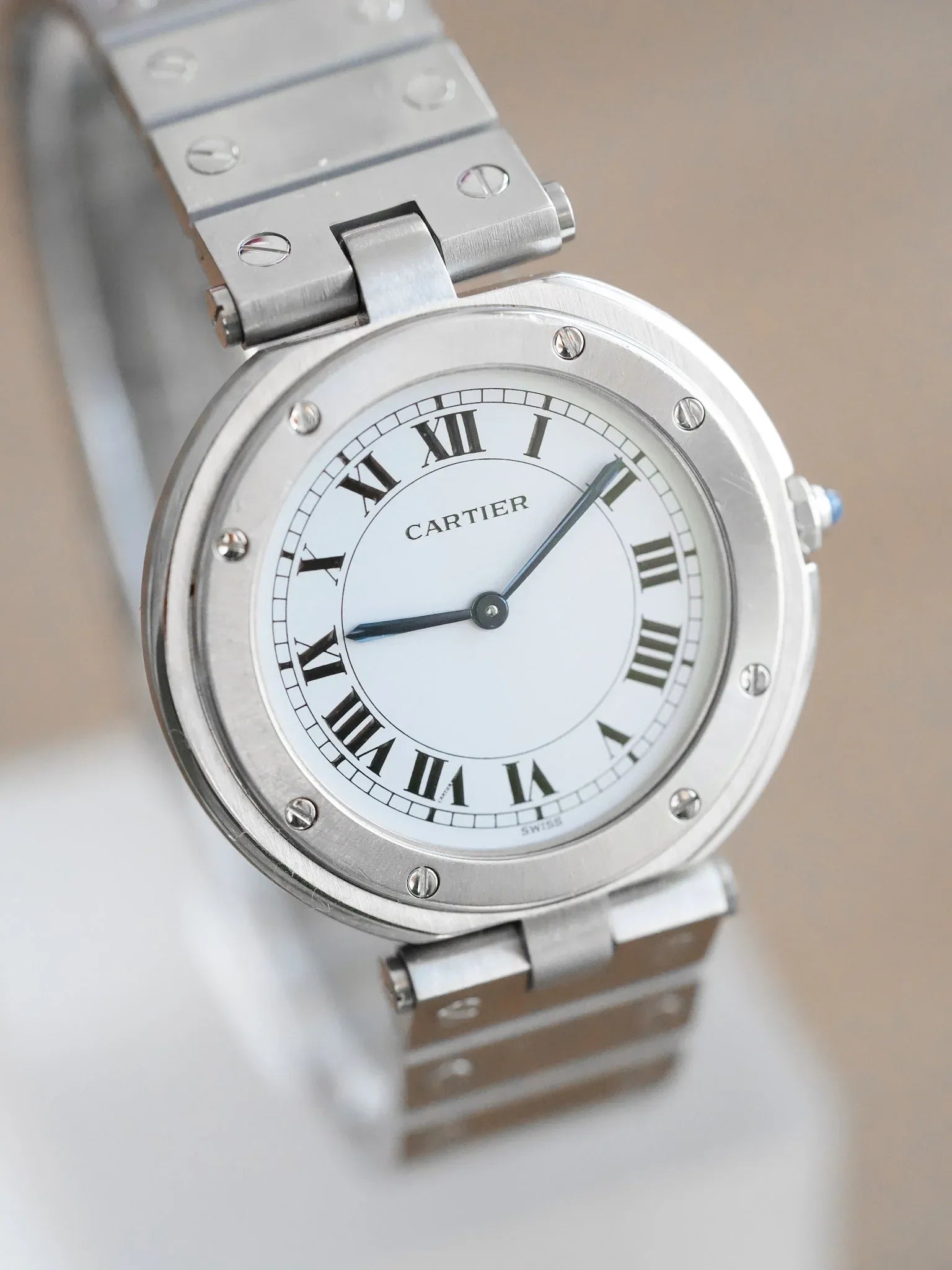 Cartier - Santos Vendome Ultra plate Acier - 1980s - Atelier Victor