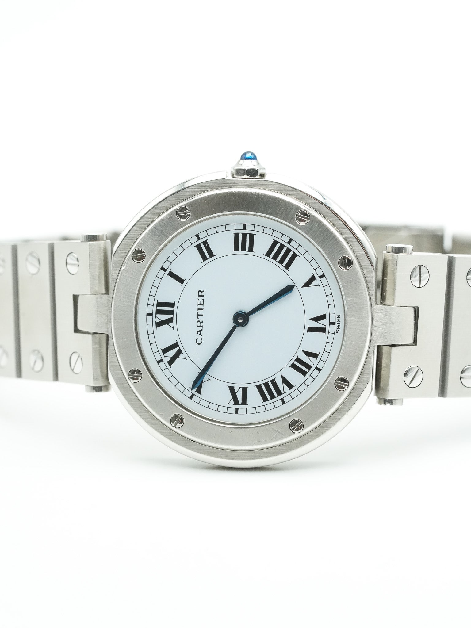Cartier - Santos Vendome Ultra plate Acier - 1980s - Atelier Victor Paris - Vintage Watch Shop Dubai
