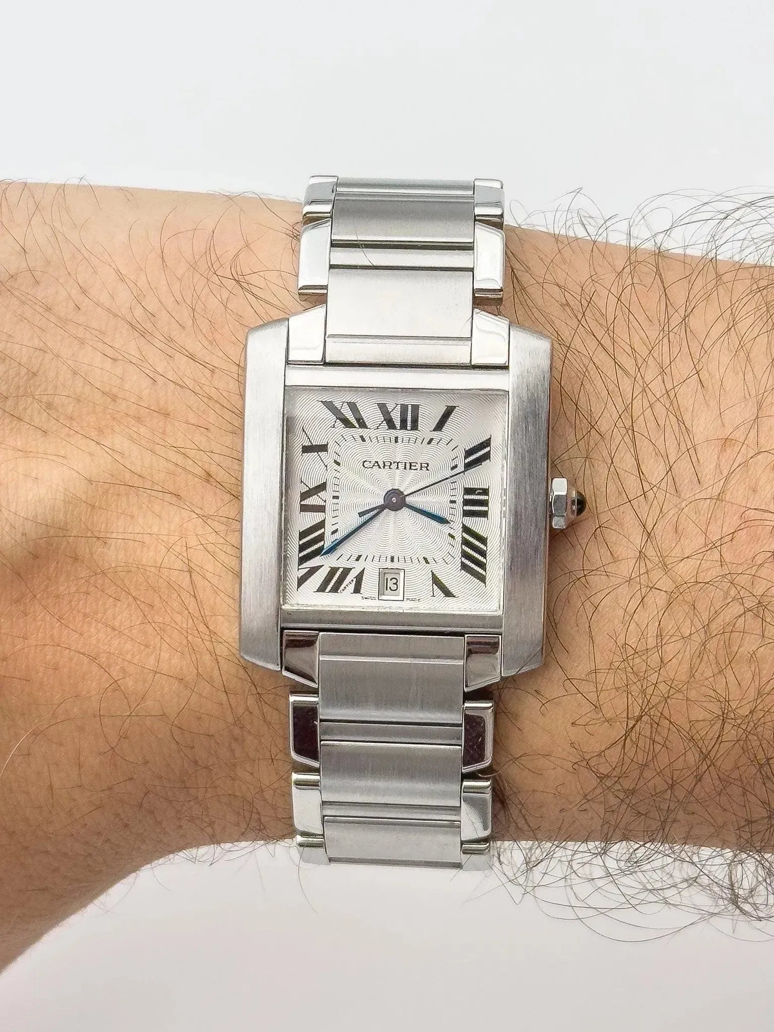 Cartier - Tank Française LM Auto - boîte - 2000S - Atelier Victor