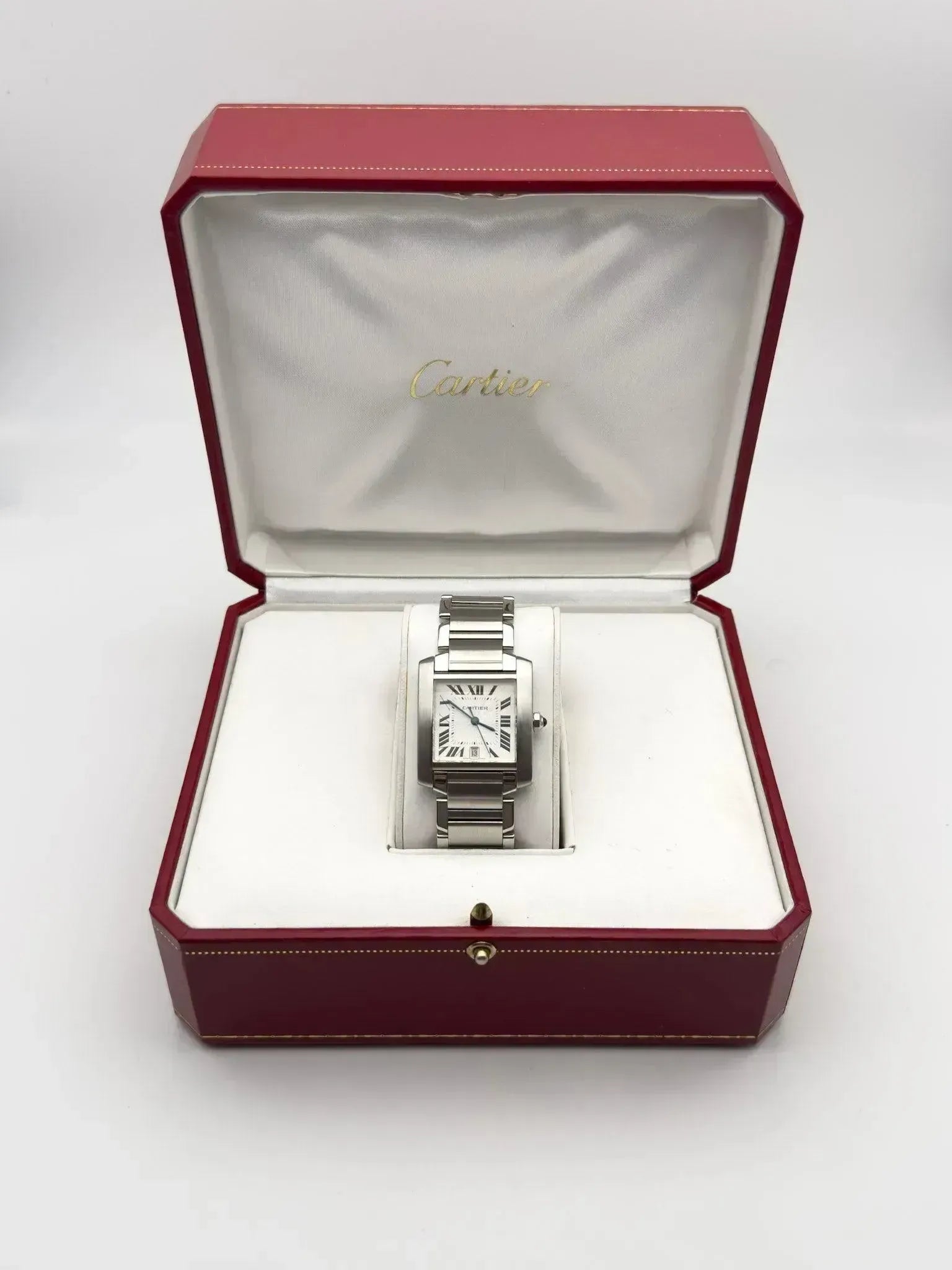 Cartier - Tank Française LM Auto - boîte - 2000S - Atelier Victor