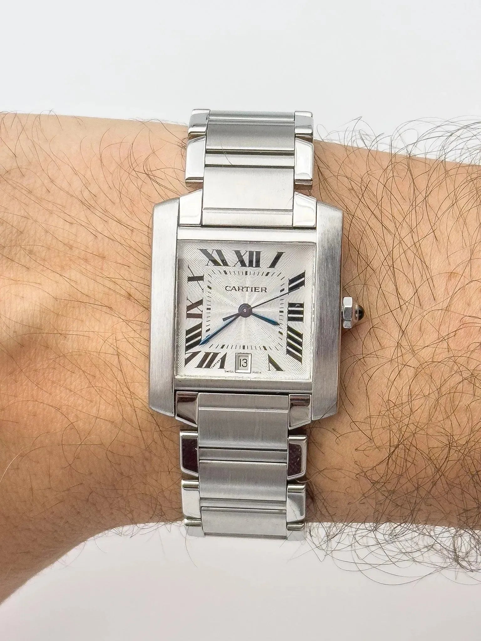 Cartier - Tank Française LM Auto - boîte - 2000S - Atelier Victor - Vintage  Shop