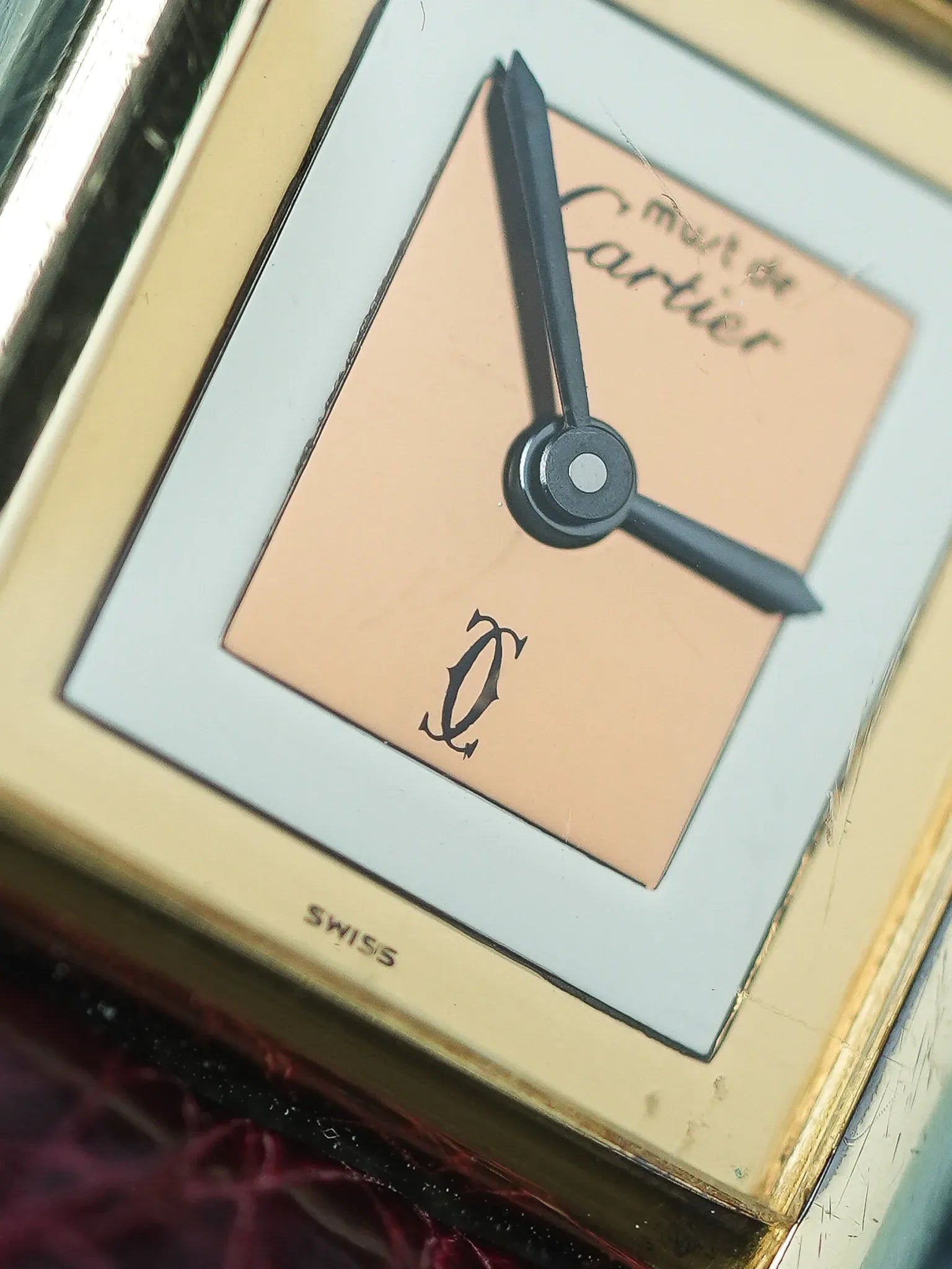 Cartier - Tank Must Cadran Trinity Petit modèle quartz - 1980s - Atelier Victor - Vintage  Shop