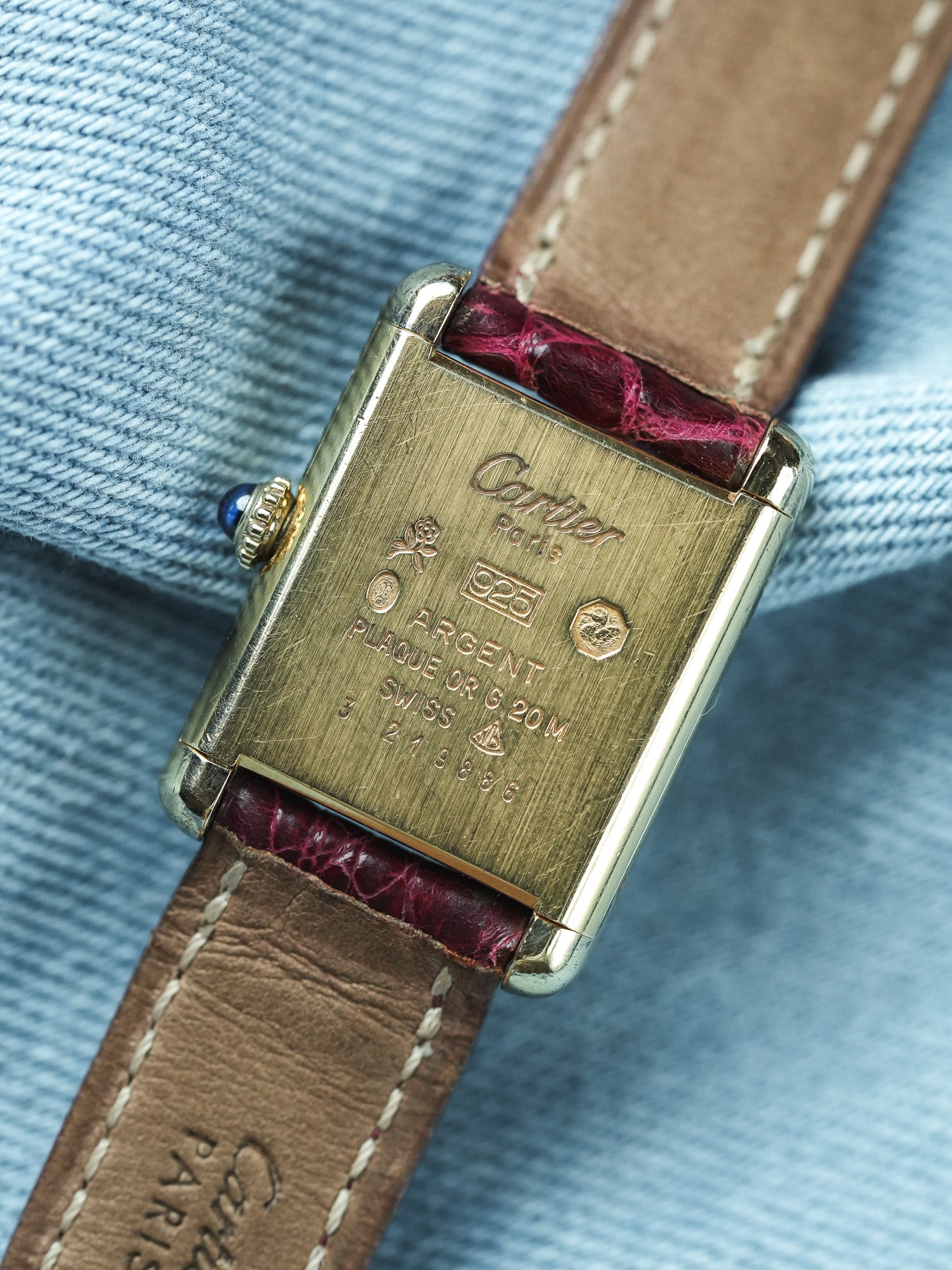 Cartier - Tank Must Cadran Trinity Petit modèle quartz - 1980s - Atelier Victor - Vintage  Shop