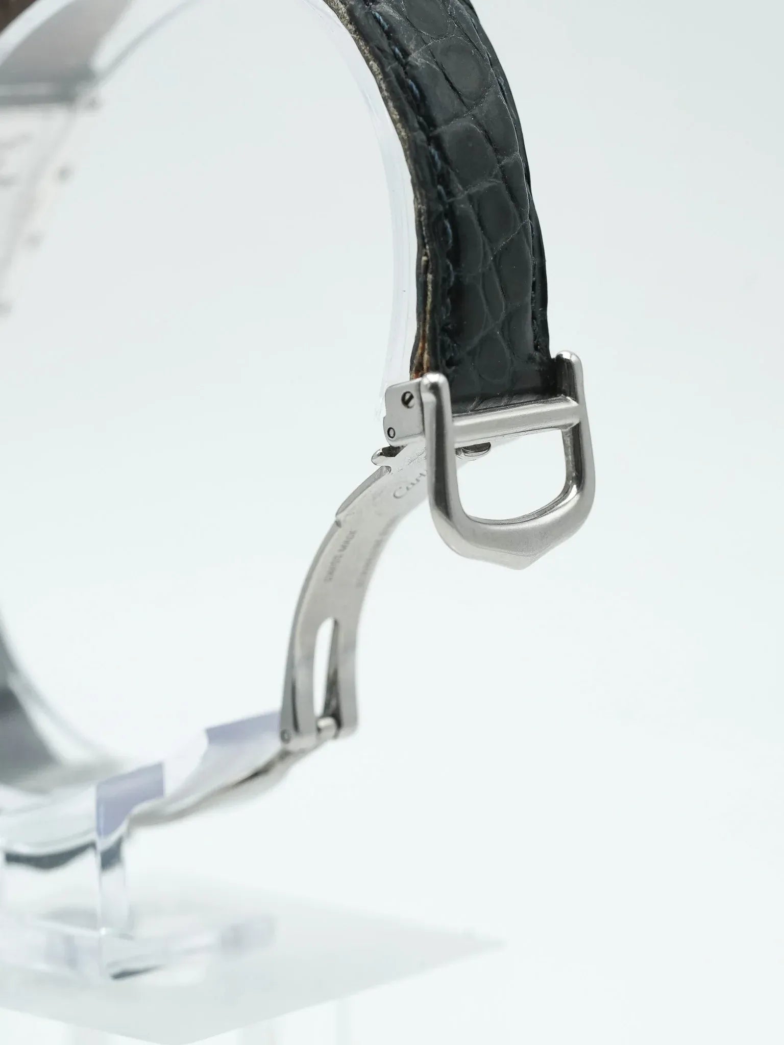 Cartier - Tank Must SM 2416 en argent massif index bleu - 1990s - Atelier Victor - Vintage  Shop