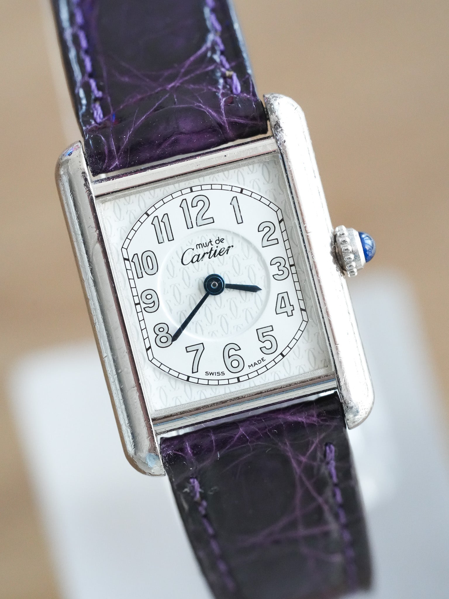 Cartier - Tank Must SM Argent massif avec boucle déployante - 1990s - Atelier Victor Paris - Vintage Watch Shop Dubai
