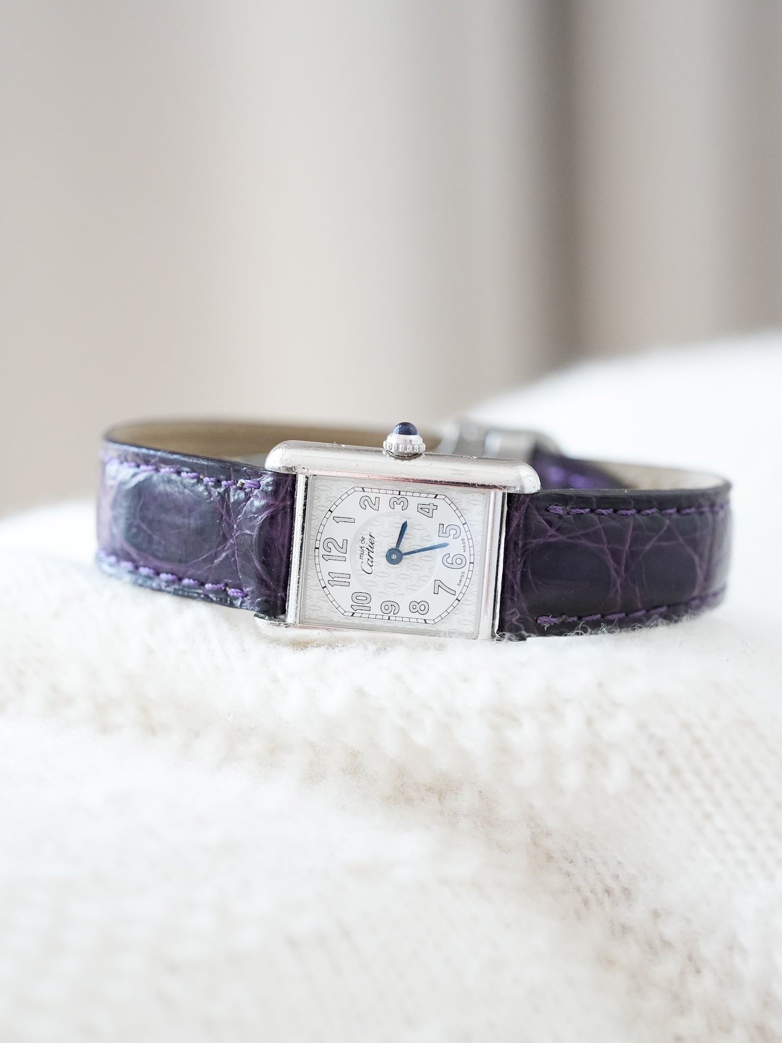 Cartier - Tank Must SM Argent massif avec boucle déployante - 1990s - Atelier Victor Paris - Vintage Watch Shop Dubai