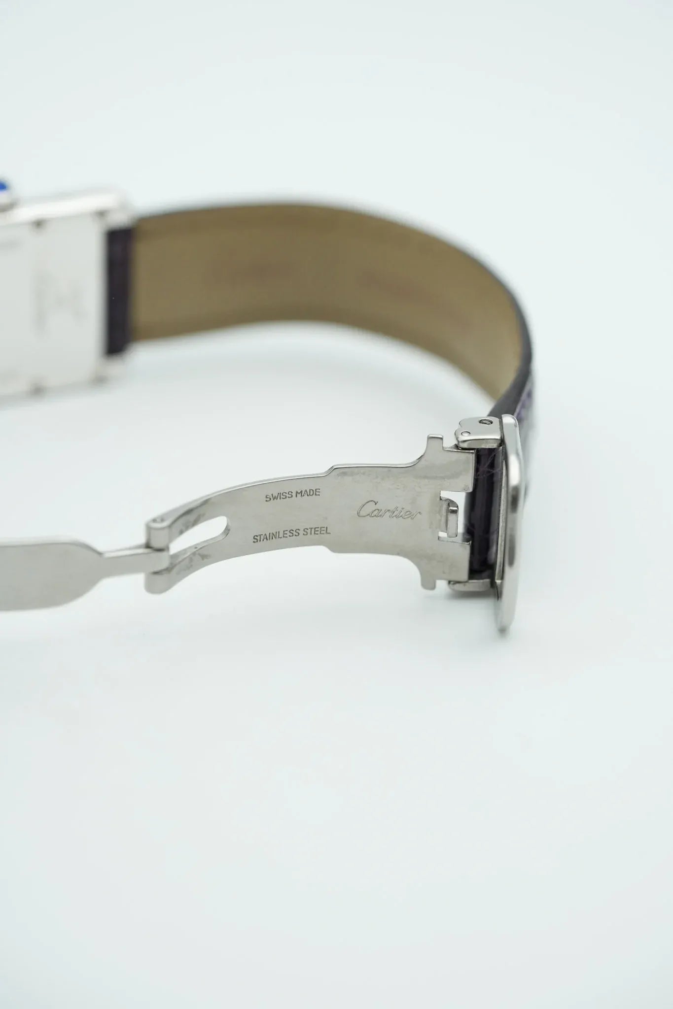 Cartier - Tank Must SM Argent massif avec boucle déployante - 1990s - Atelier Victor - Vintage  Shop