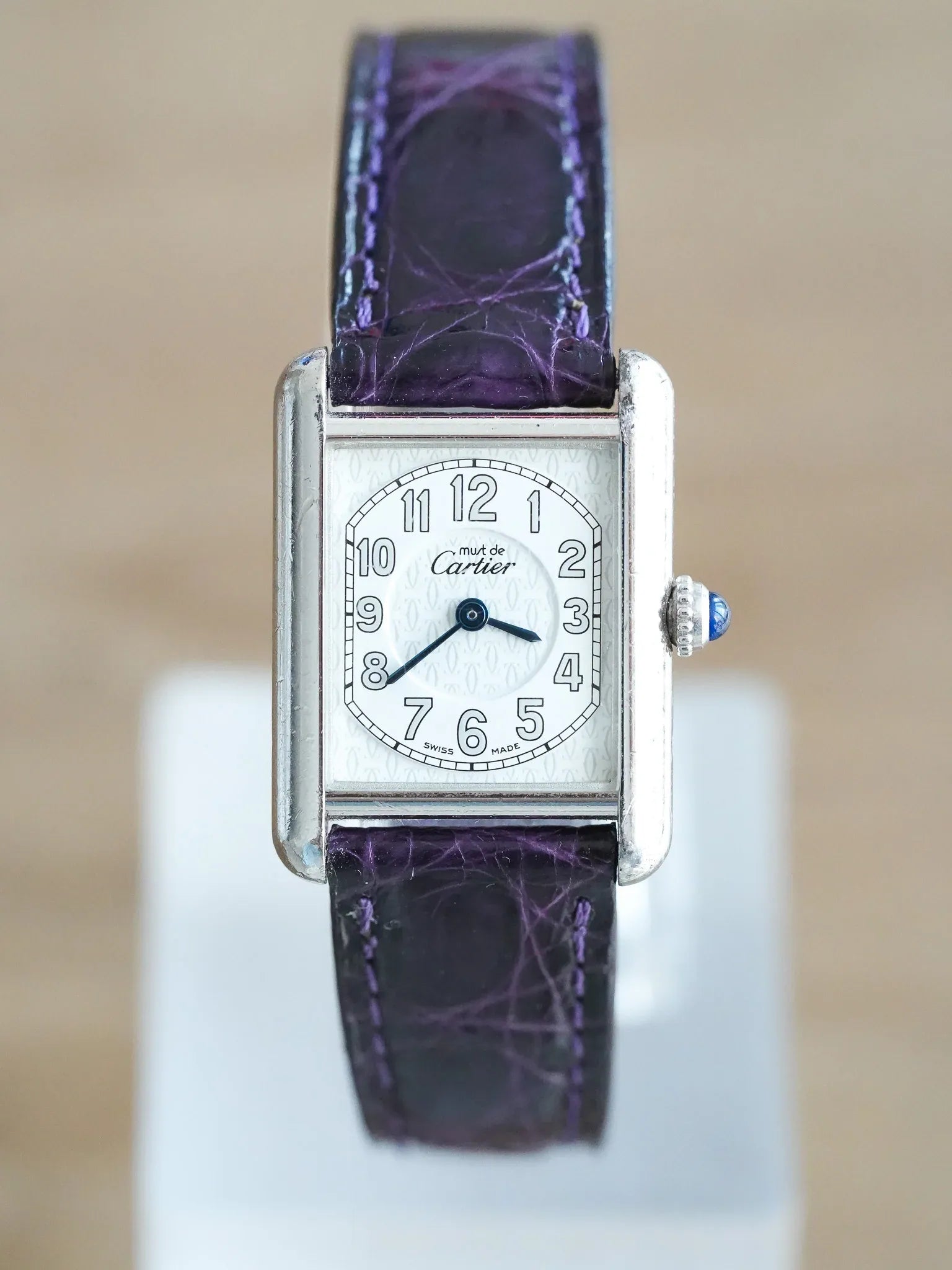 Cartier - Tank Must SM Argent massif avec boucle déployante - 1990s - Atelier Victor - Vintage  Shop