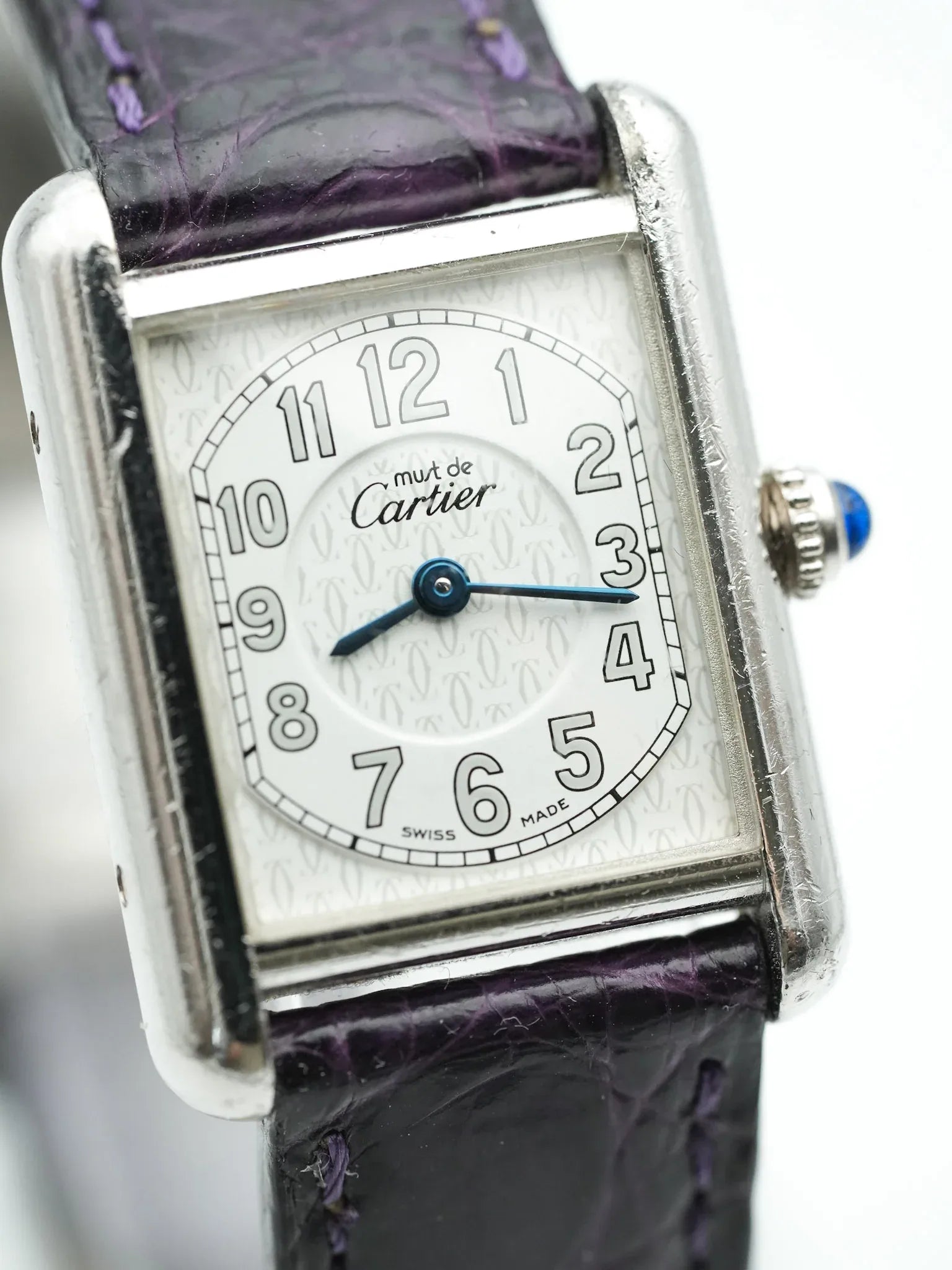 Cartier - Tank Must SM Argent massif avec boucle déployante - 1990s - Atelier Victor - Vintage  Shop