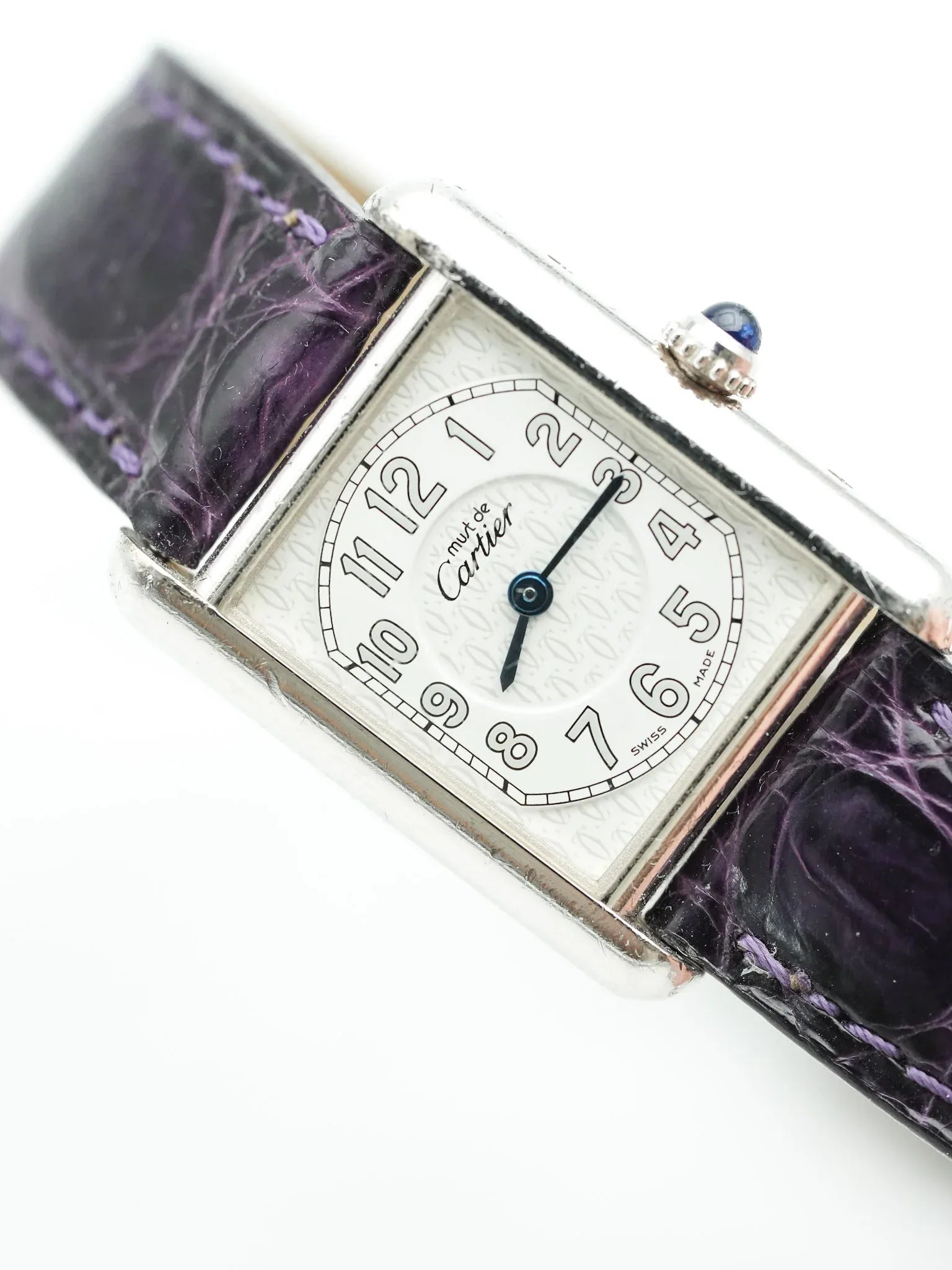 Cartier - Tank Must SM Argent massif avec boucle déployante - 1990s - Atelier Victor - Vintage  Shop