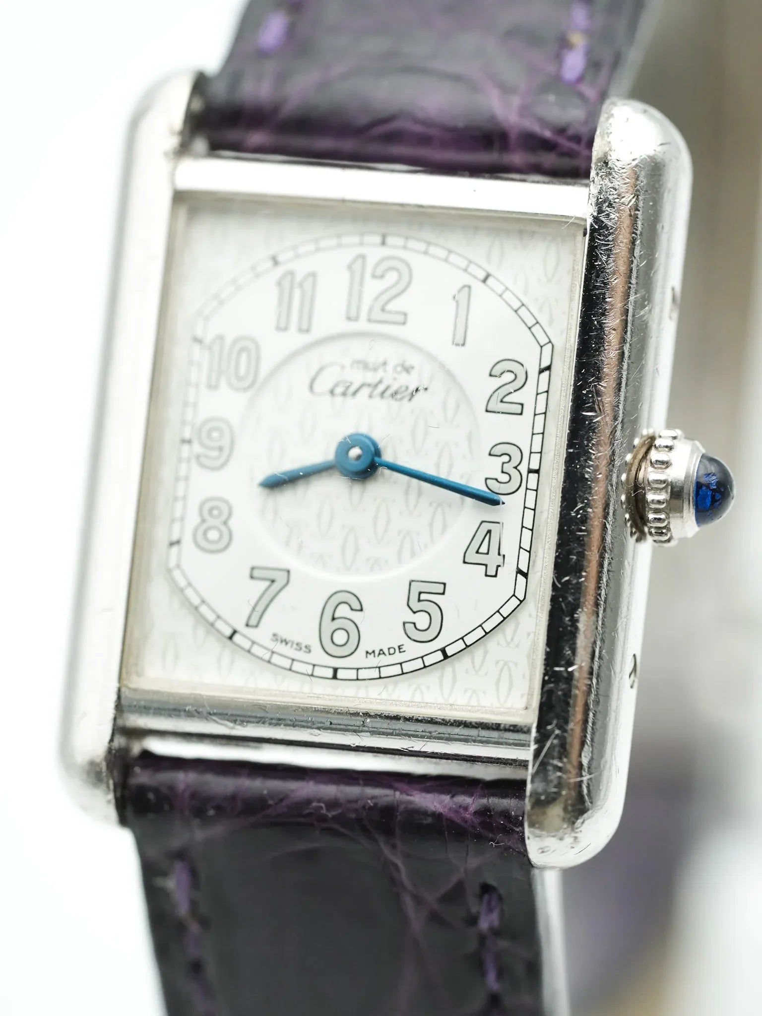 Cartier - Tank Must SM Argent massif avec boucle déployante - 1990s - Atelier Victor - Vintage  Shop