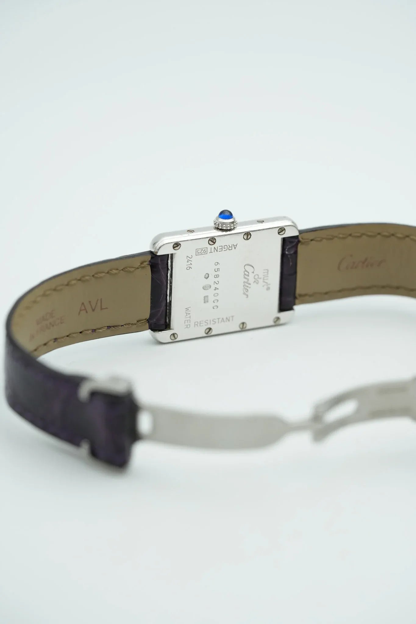 Cartier - Tank Must SM Argent massif avec boucle déployante - 1990s - Atelier Victor - Vintage  Shop