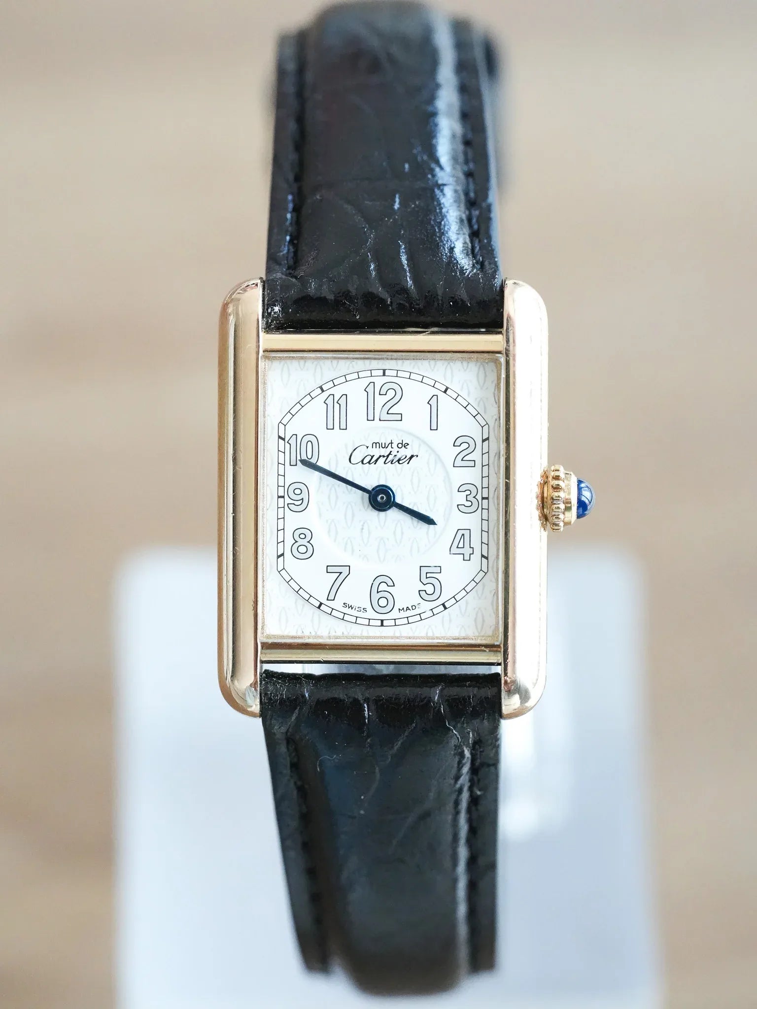 Cartier - Tank Must SM Vermeil Cadran Chiffre Arabes - 1990s - Atelier Victor - Vintage  Shop