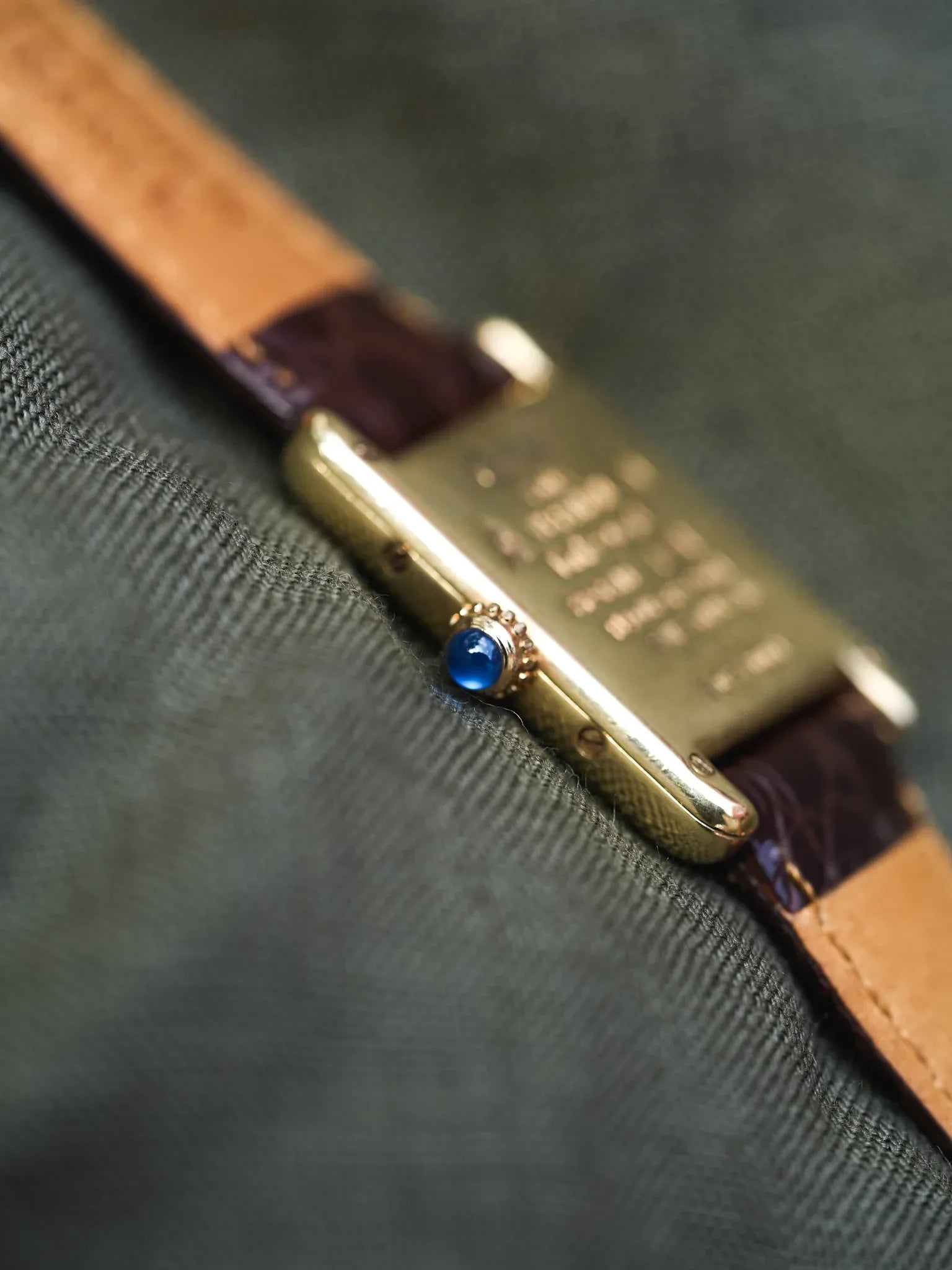 Cartier - Tank Must Vermeil Cadran Jaune Patine Petit modèle quartz - 1980s - Atelier Victor