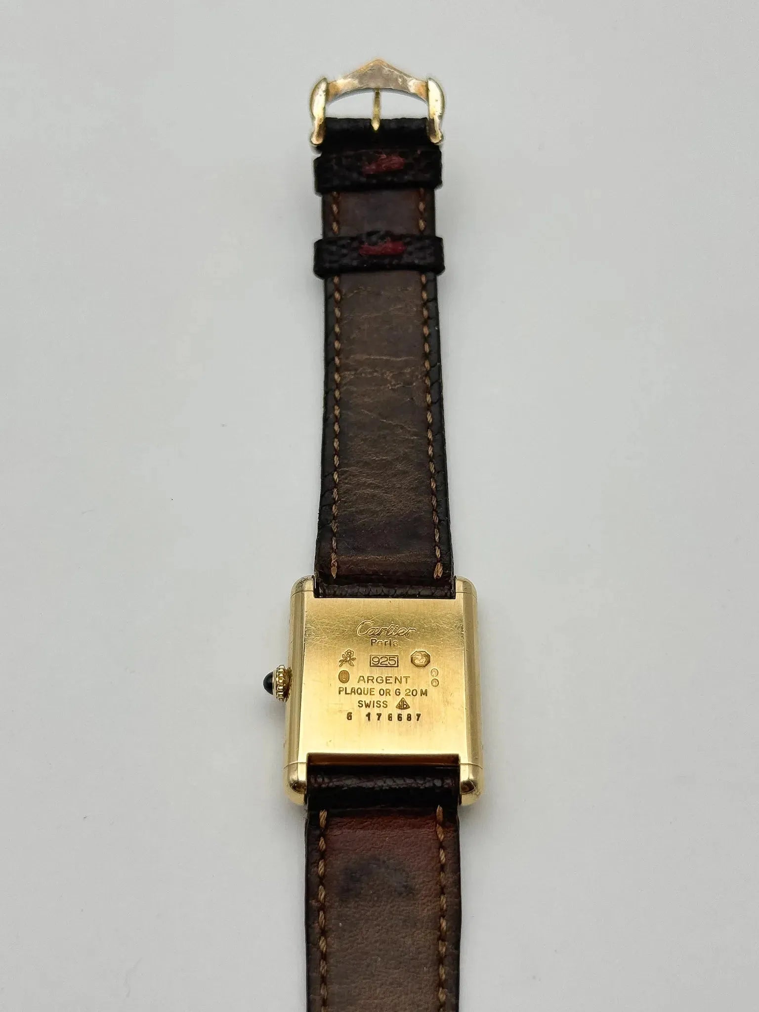 Cartier - Tank Must Vermeil Cadran Lemon - Boite & Papier - 1981 - Atelier Victor Paris - Vintage Watch Shop Dubai