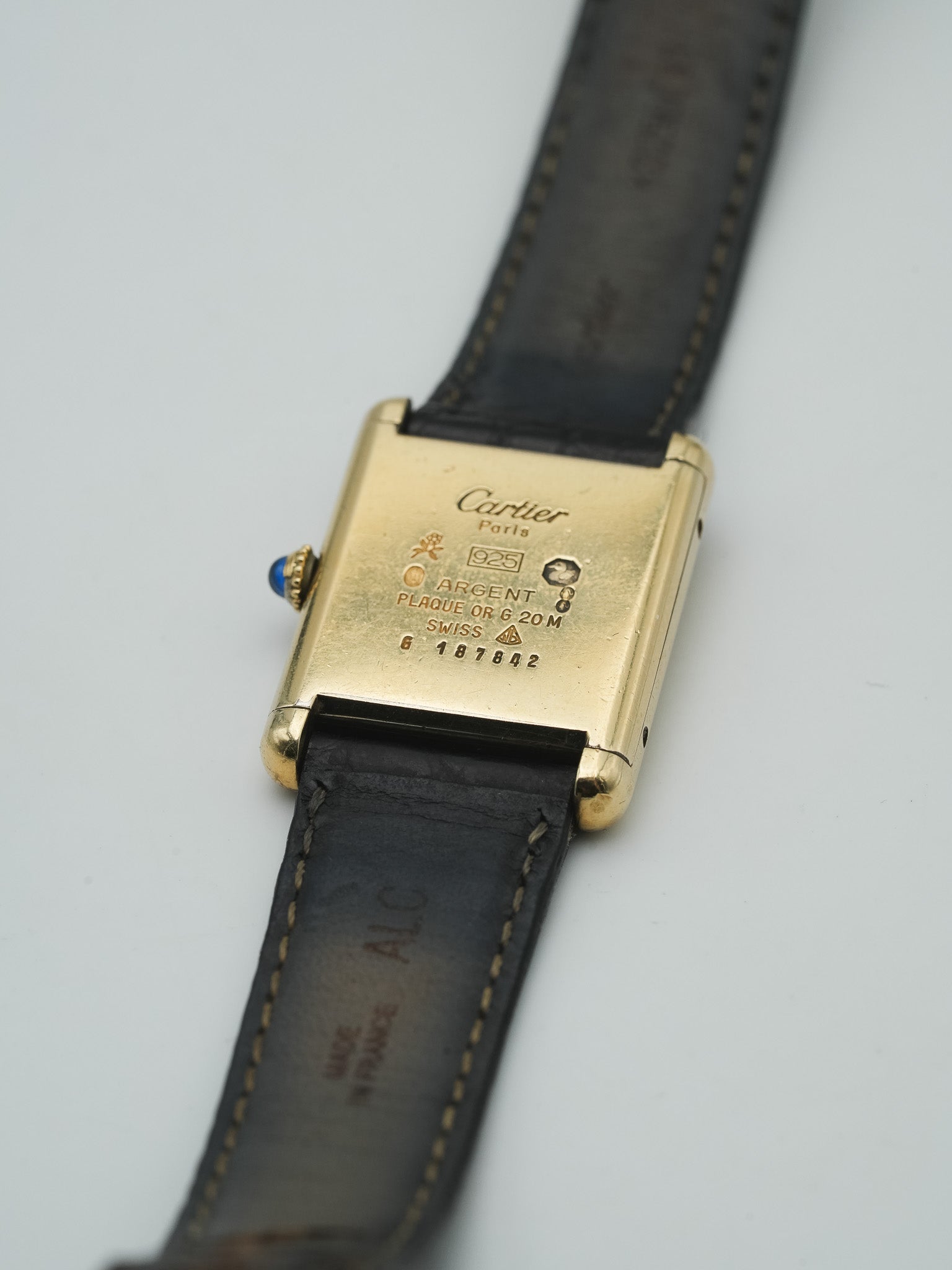 Cartier - Tank Must Vermeil Cadran Romain - 1980s - Atelier Victor Paris - Vintage Watch Shop Dubai