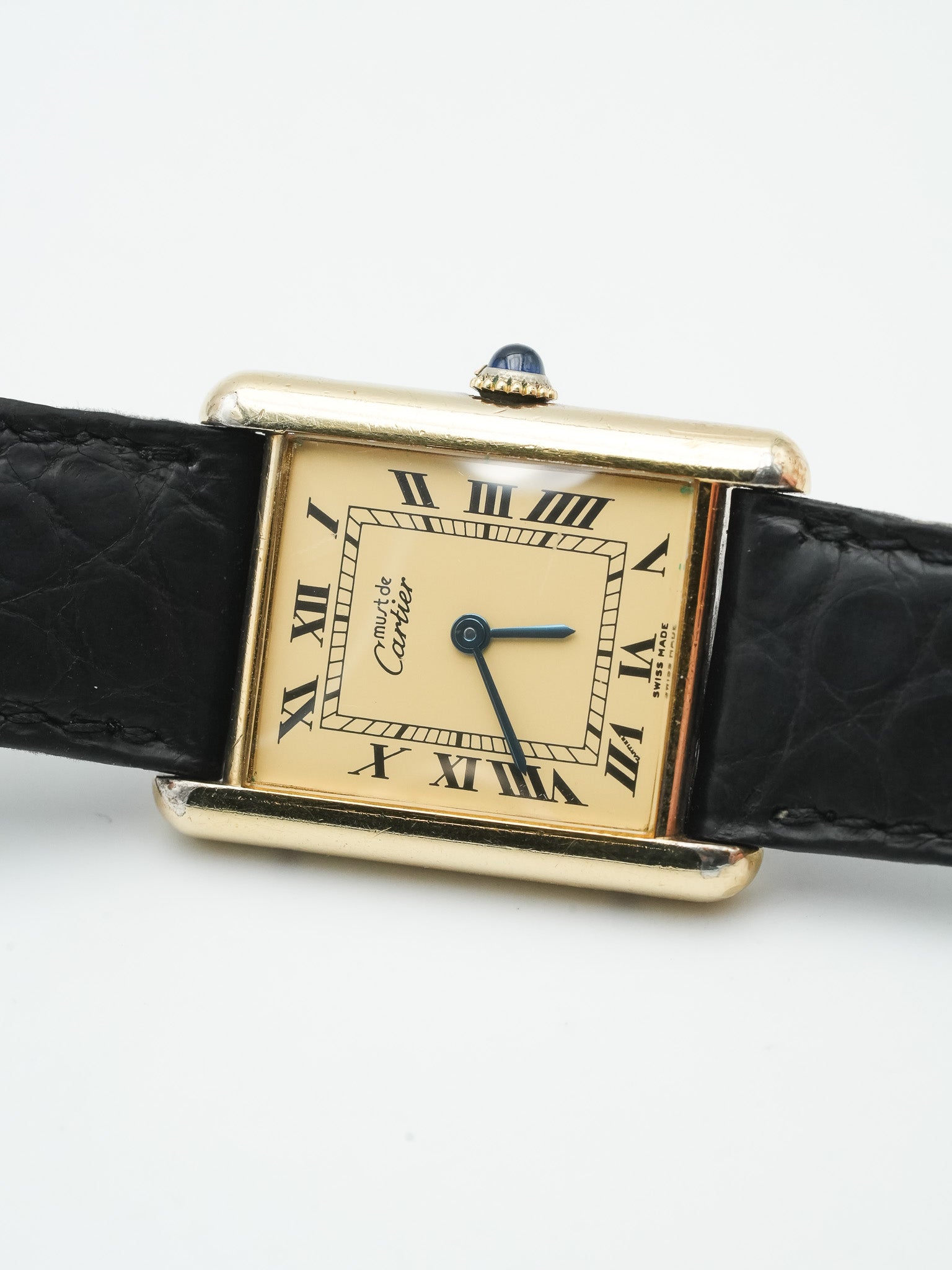 Cartier - Tank Must Vermeil Cadran Romain - 1980s - Atelier Victor Paris - Vintage Watch Shop Dubai