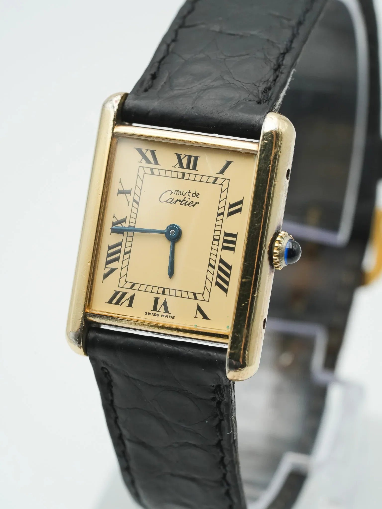 Cartier - Tank Must Vermeil Cadran Romain - 1980s - Atelier Victor - Vintage  Shop