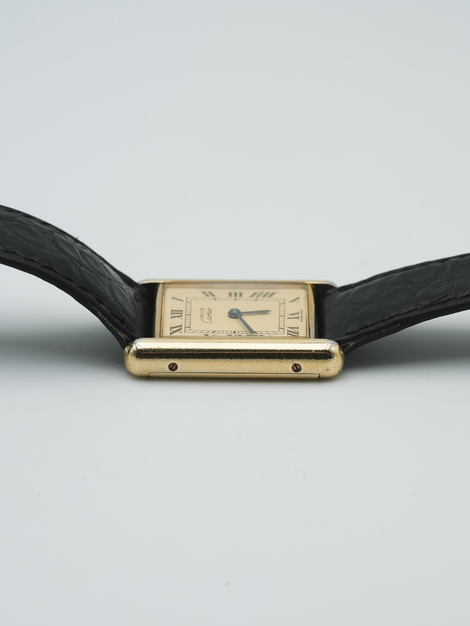 Cartier - Tank Must Vermeil Cadran Romain - 1980s - Atelier Victor - Vintage  Shop