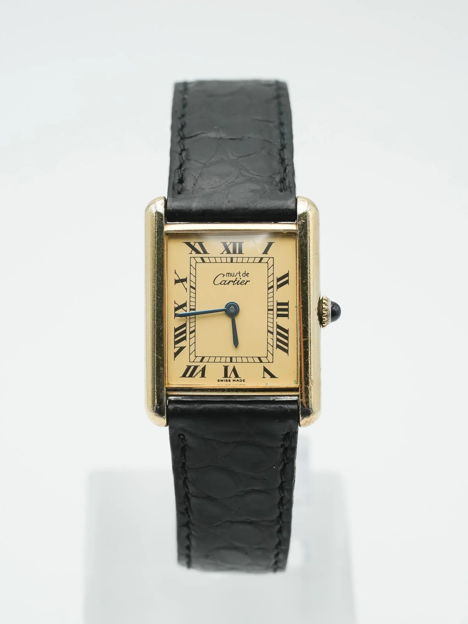 Cartier - Tank Must Vermeil Cadran Romain - 1980s - Atelier Victor - Vintage  Shop