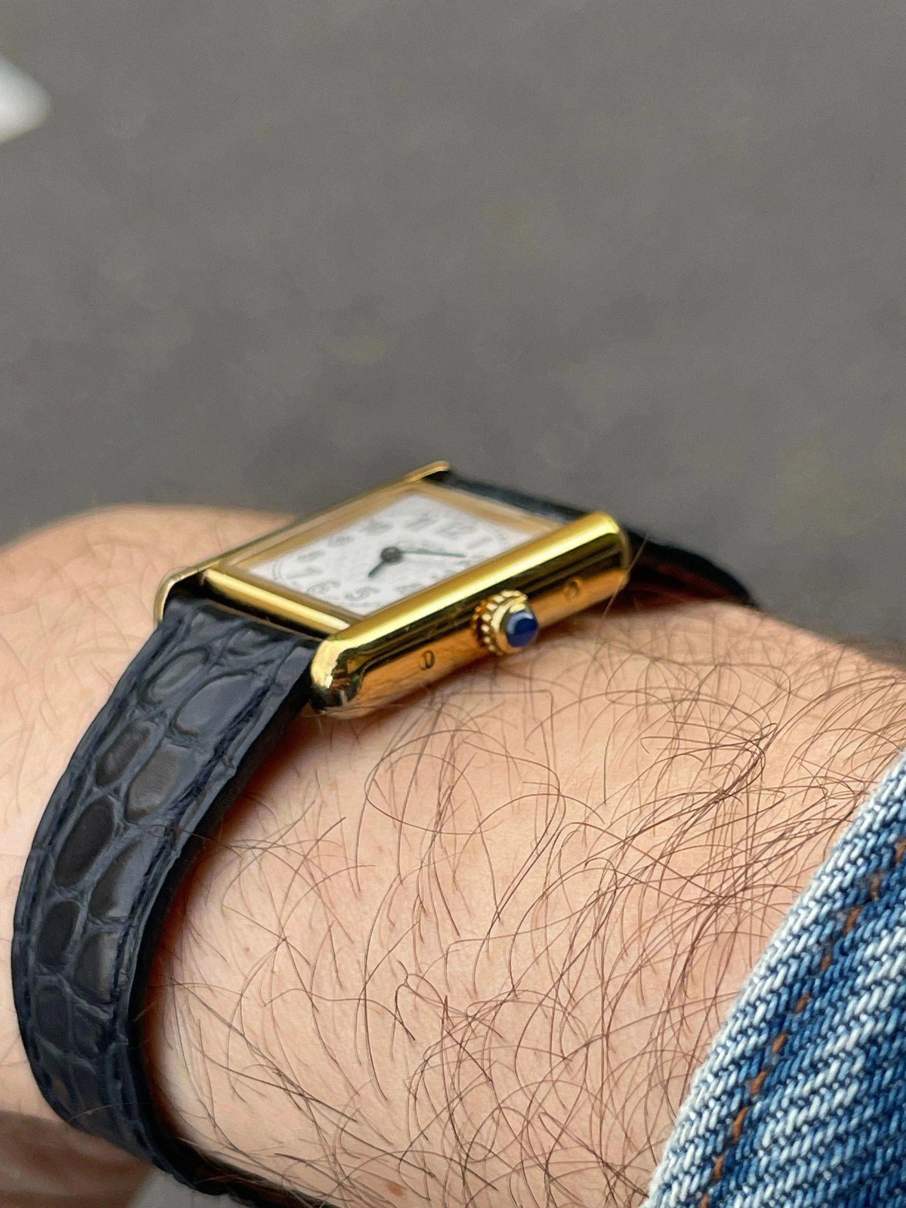 Cartier - Tank Must Vermeil Chiffre arabes - 1990s - Atelier Victor Paris - Vintage Watch Shop Dubai