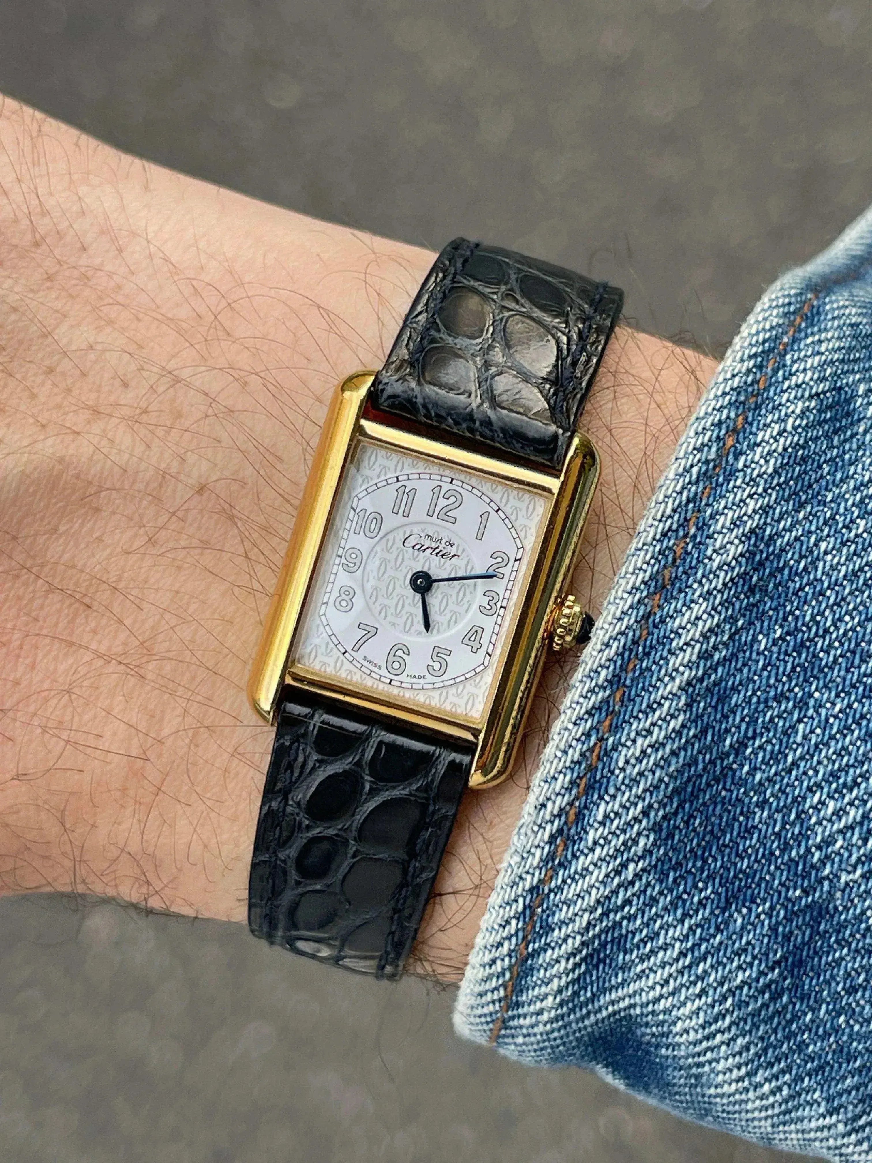 Cartier - Tank Must Vermeil Chiffre arabes - 1990s - Atelier Victor - Vintage  Shop