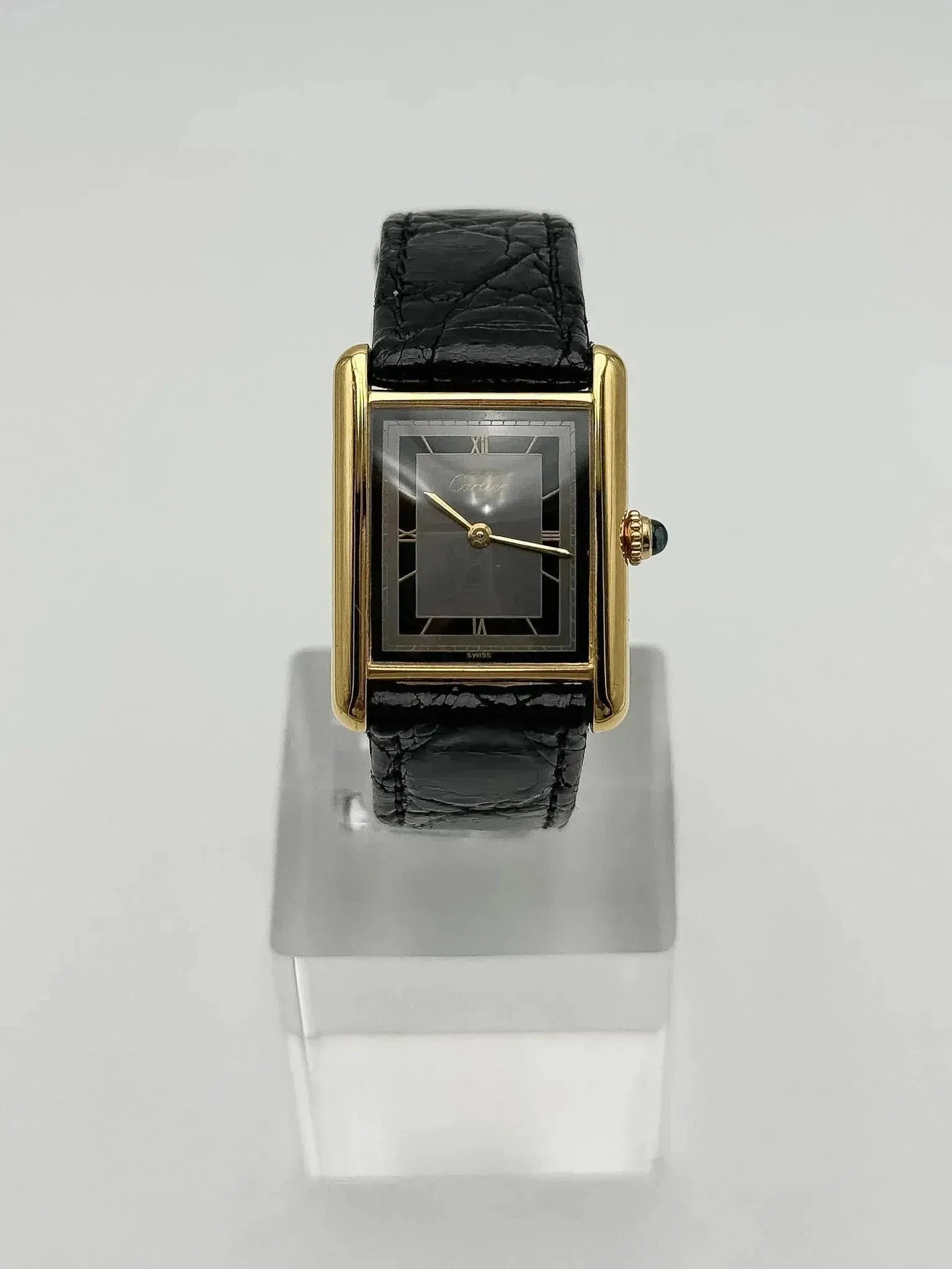 Cartier - Tank Must Vermeil Gris - 1980s - Atelier Victor Paris - Vintage Watch Shop Dubai