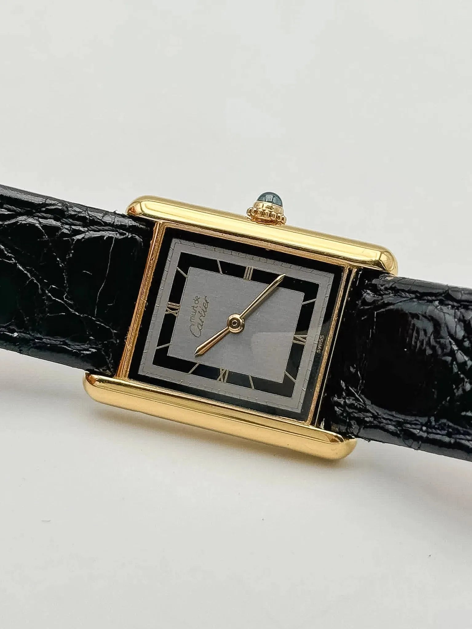 Cartier - Tank Must Vermeil Gris - 1980s - Atelier Victor Paris - Vintage Watch Shop Dubai