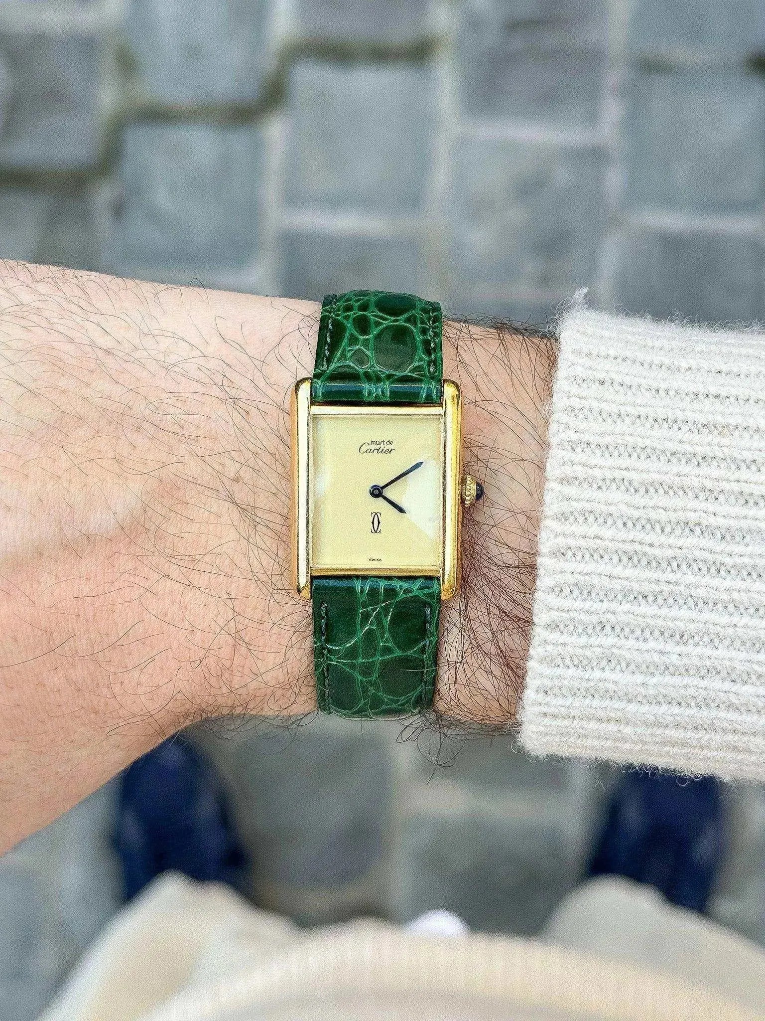 Cartier - Tank Must Vermeil Lemon - 1980s - Atelier Victor - Vintage  Shop
