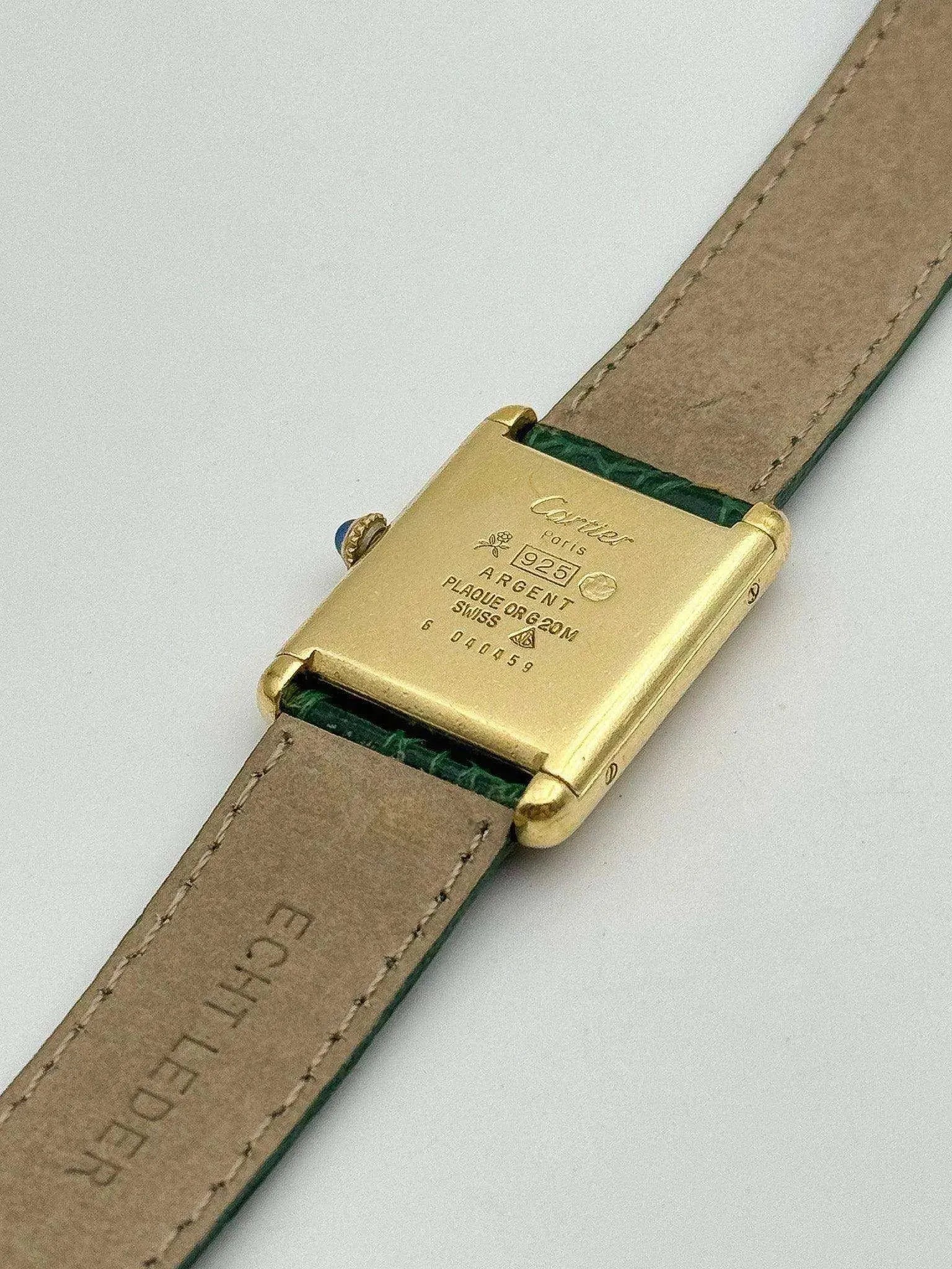 Cartier - Tank Must Vermeil Lemon - 1980s - Atelier Victor - Vintage  Shop