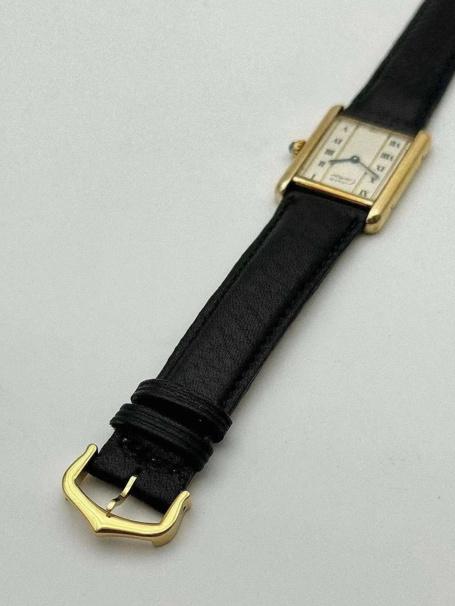 Cartier - Tank Must Vermeil LM Arabes - 1980s - Atelier Victor