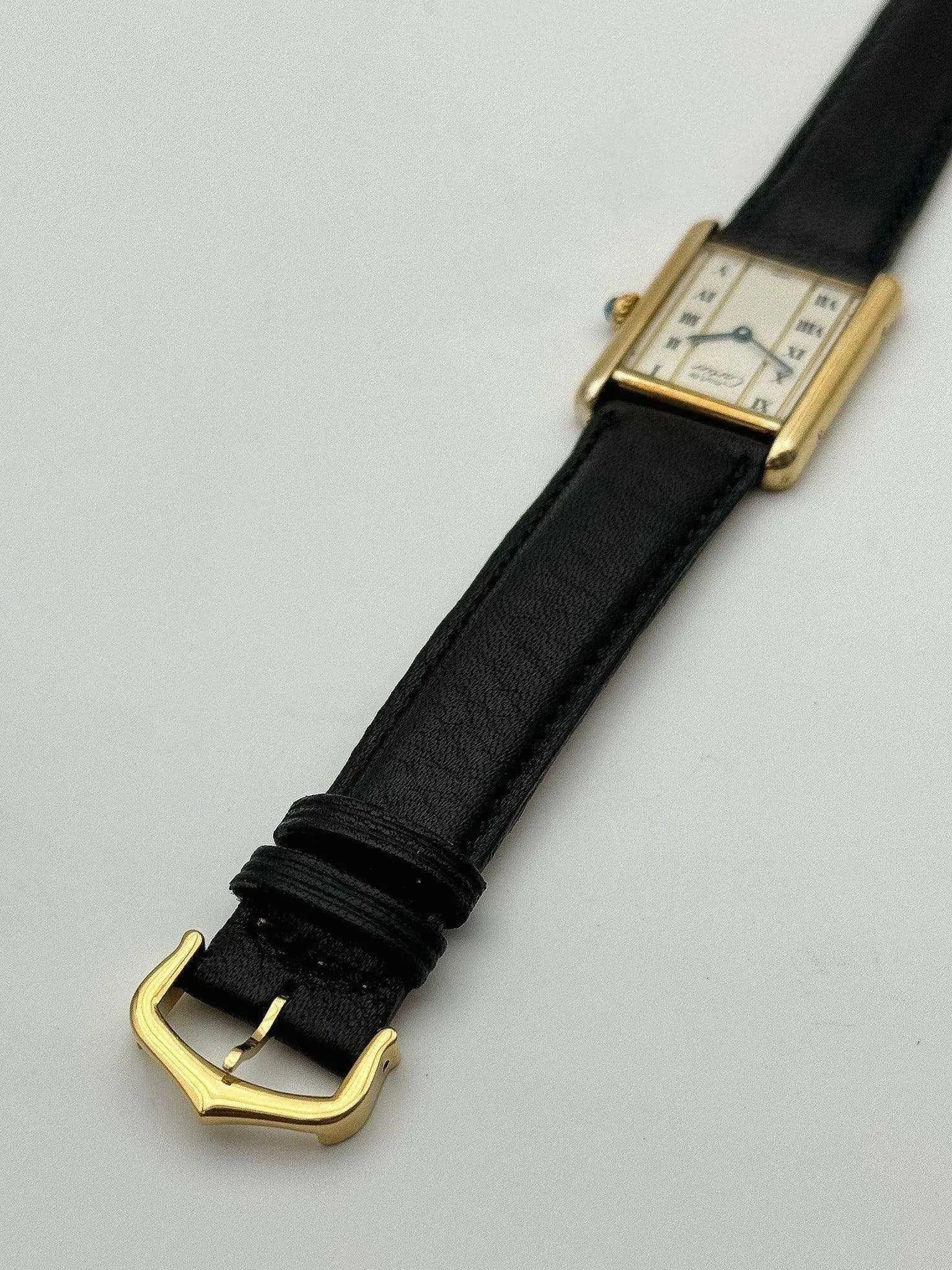 Cartier - Tank Must Vermeil LM Arabes - 1980s - Atelier Victor Paris - Vintage Watch Shop Dubai