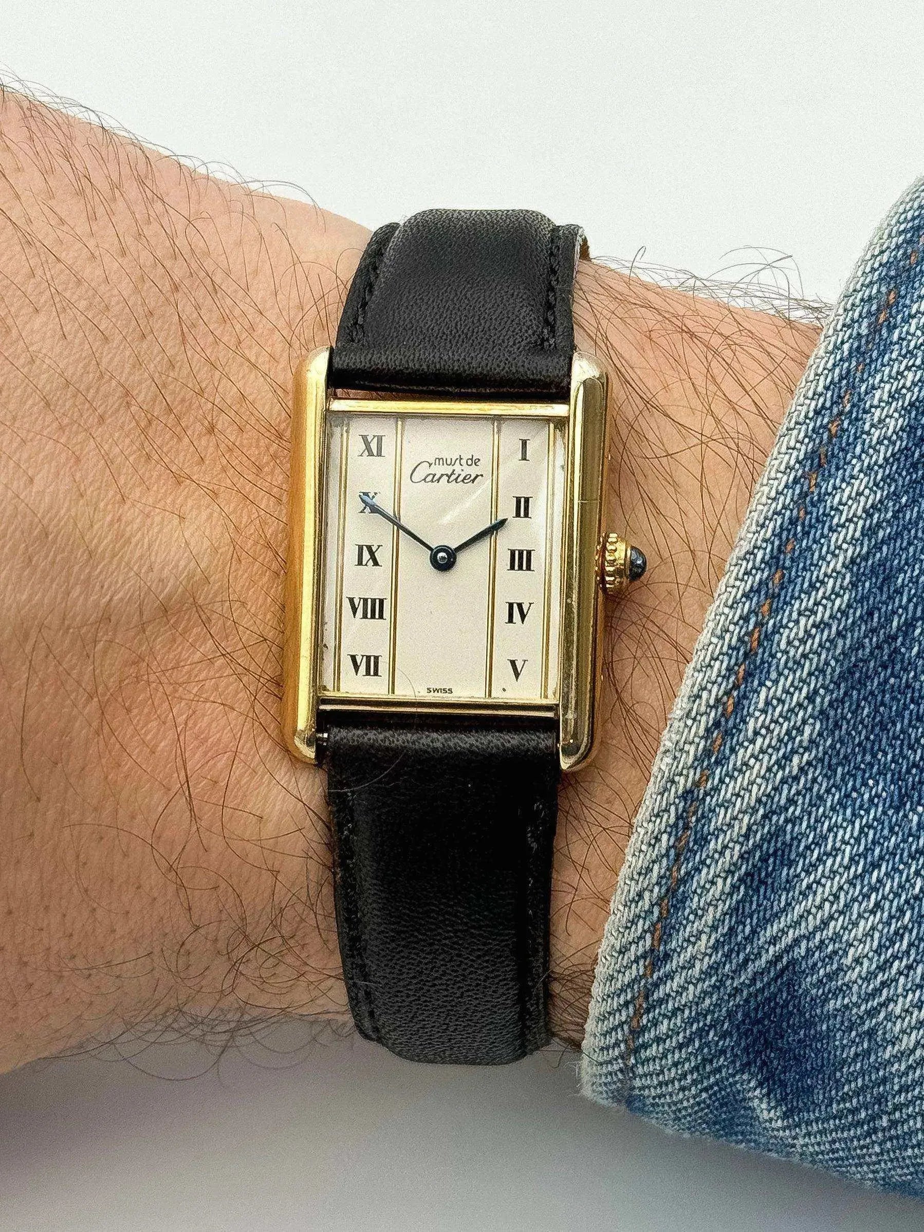 Cartier - Tank Must Vermeil LM Arabes - 1980s - Atelier Victor Paris - Vintage Watch Shop Dubai
