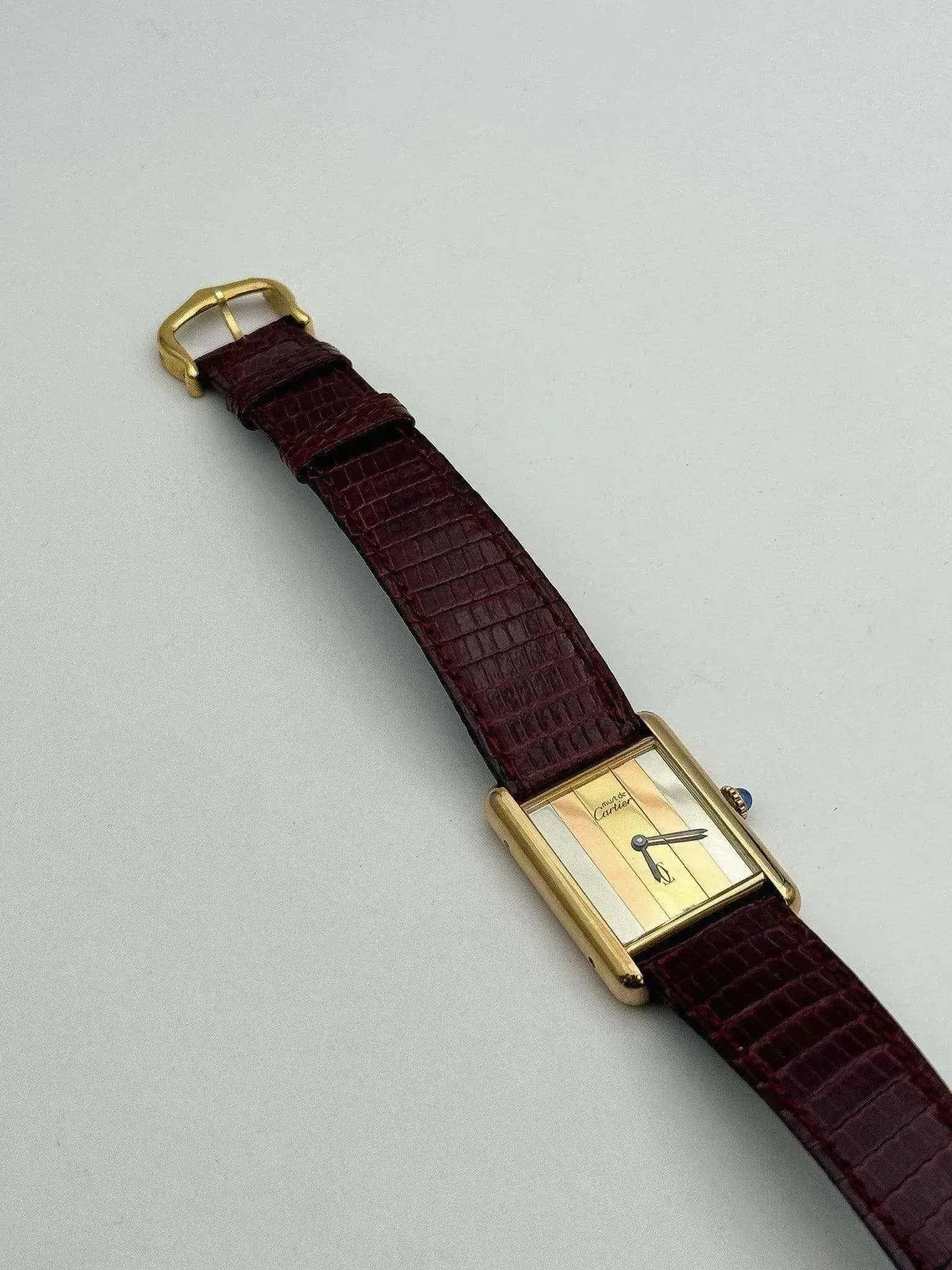 Cartier - Tank Must Vermeil Trinity - NOS - 1980S - Atelier Victor