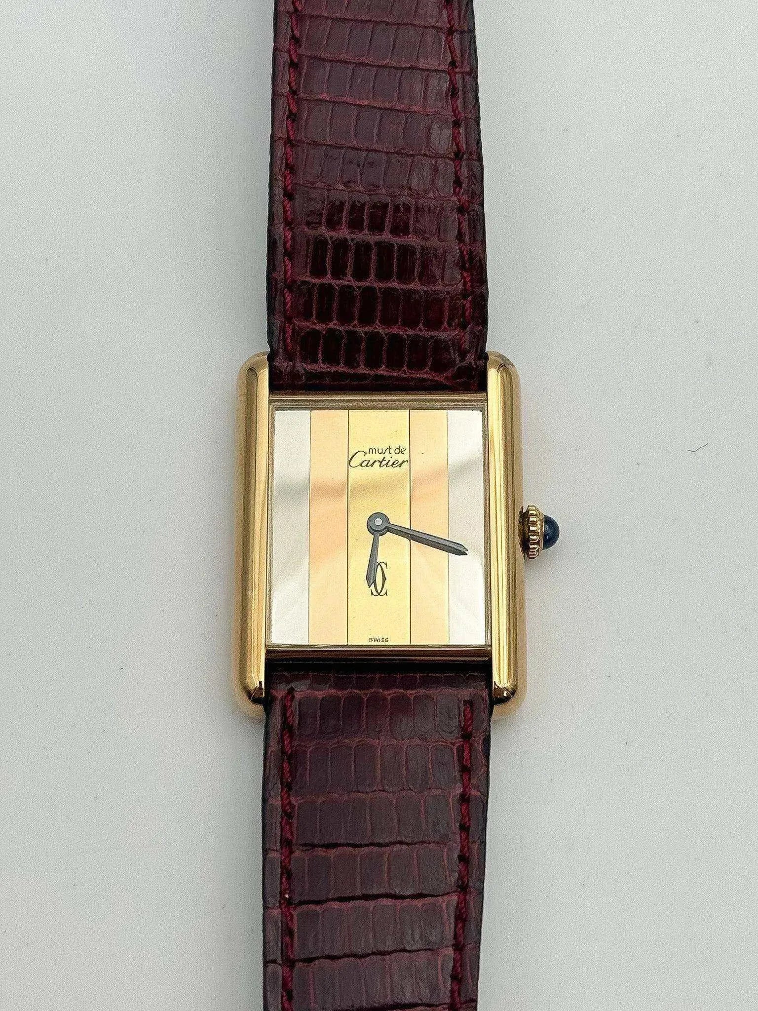 Cartier - Tank Must Vermeil Trinity - NOS - 1980S - Atelier Victor Paris - Vintage Watch Shop Dubai