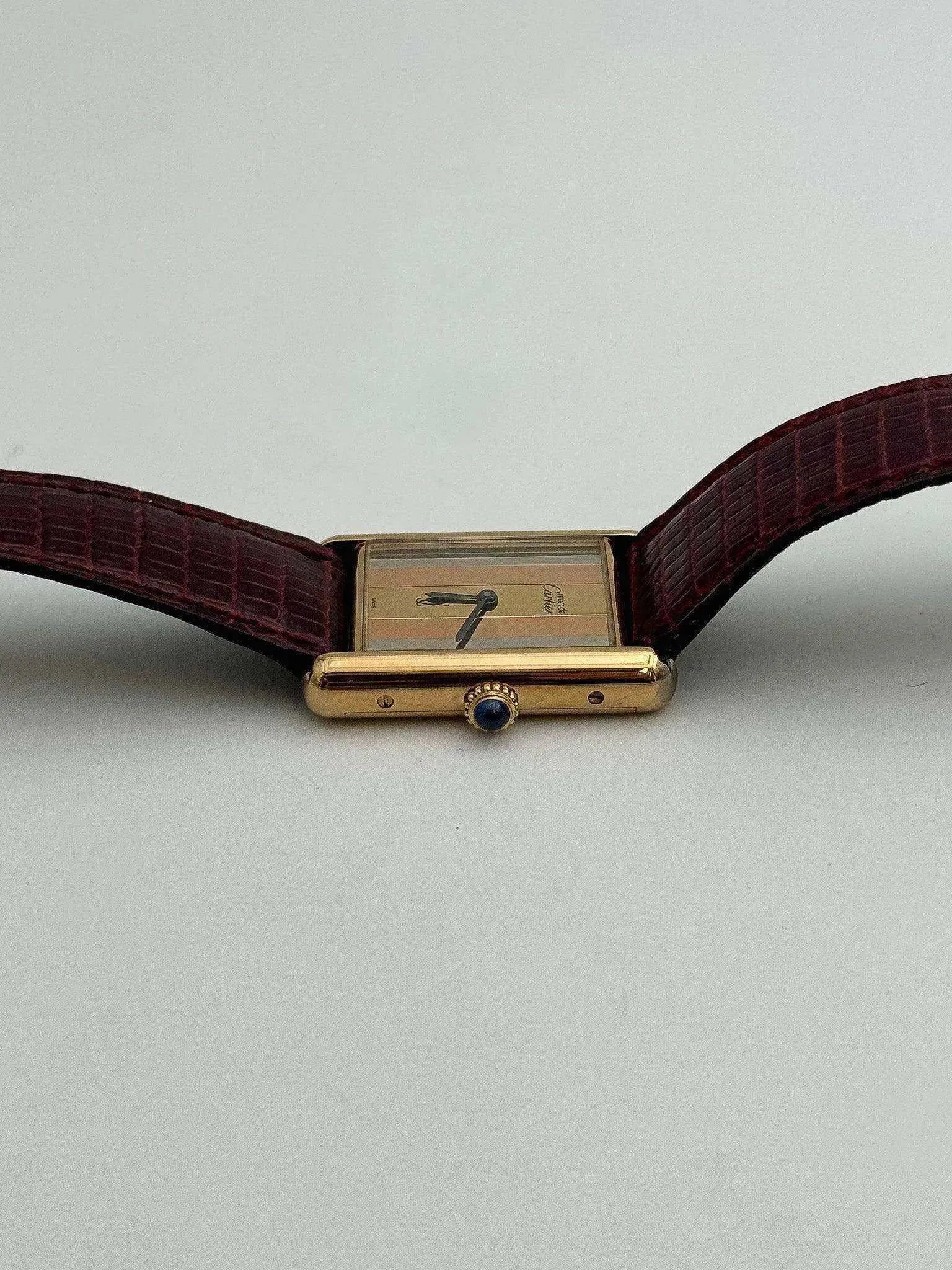 Cartier - Tank Must Vermeil Trinity - NOS - 1980S - Atelier Victor Paris - Vintage Watch Shop Dubai