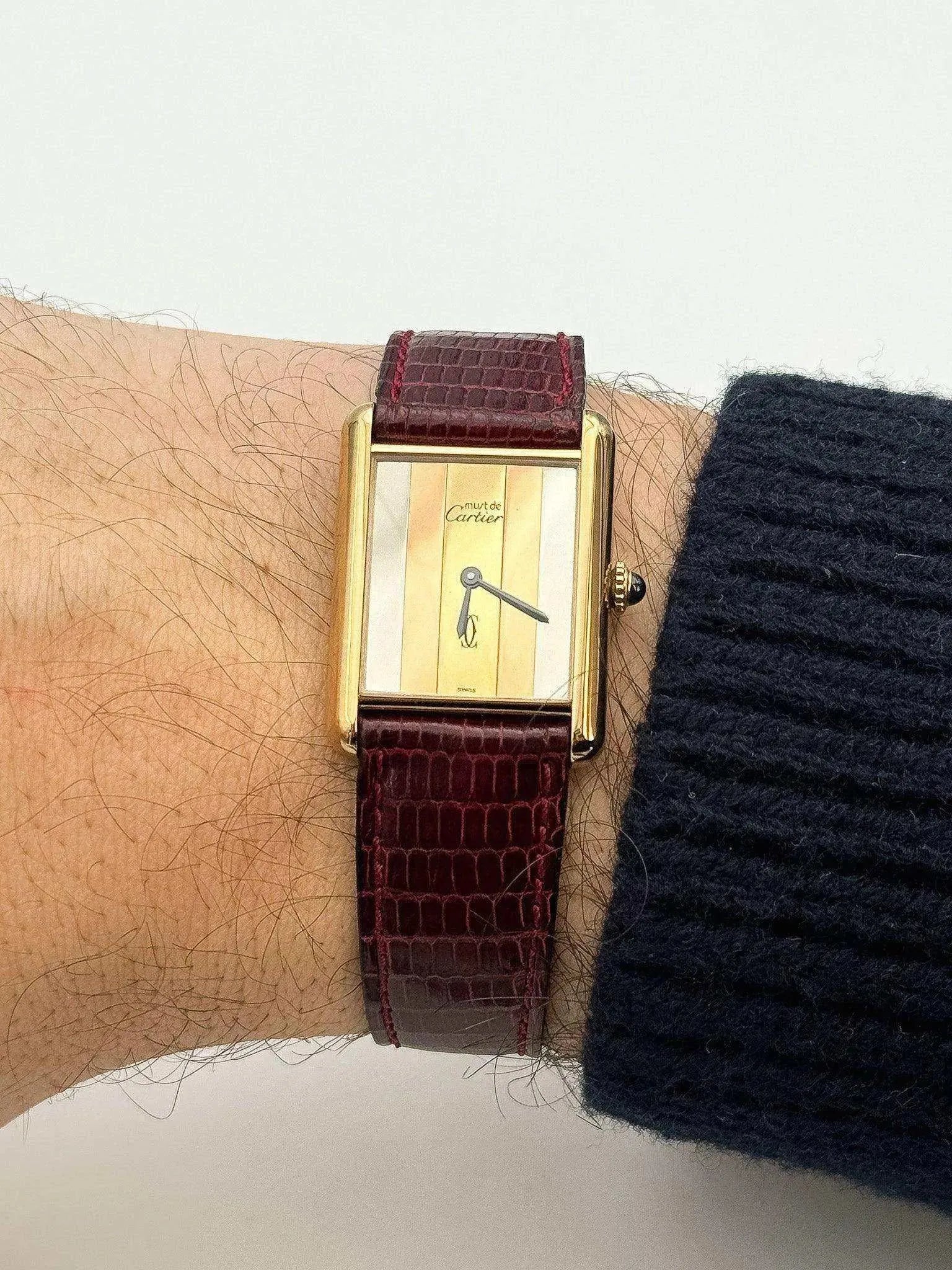 Cartier - Tank Must Vermeil Trinity - NOS - 1980S - Atelier Victor Paris - Vintage Watch Shop Dubai