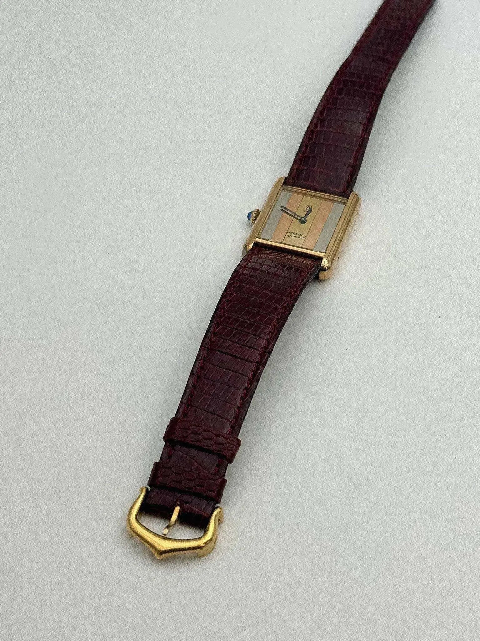 Cartier - Tank Must Vermeil Trinity - NOS - 1980S - Atelier Victor Paris - Vintage Watch Shop Dubai
