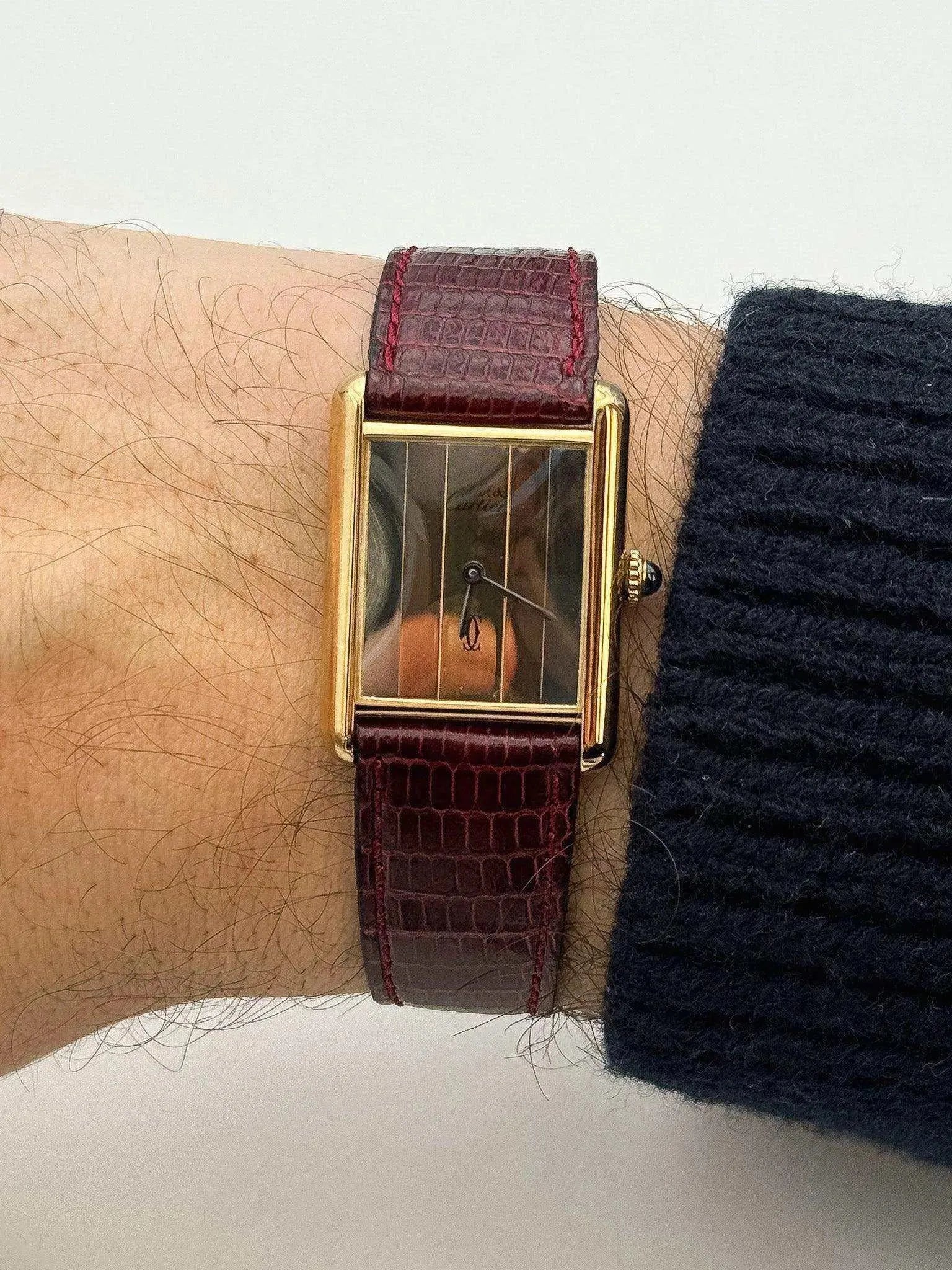 Cartier - Tank Must Vermeil Trinity - NOS - 1980S - Atelier Victor Paris - Vintage Watch Shop Dubai