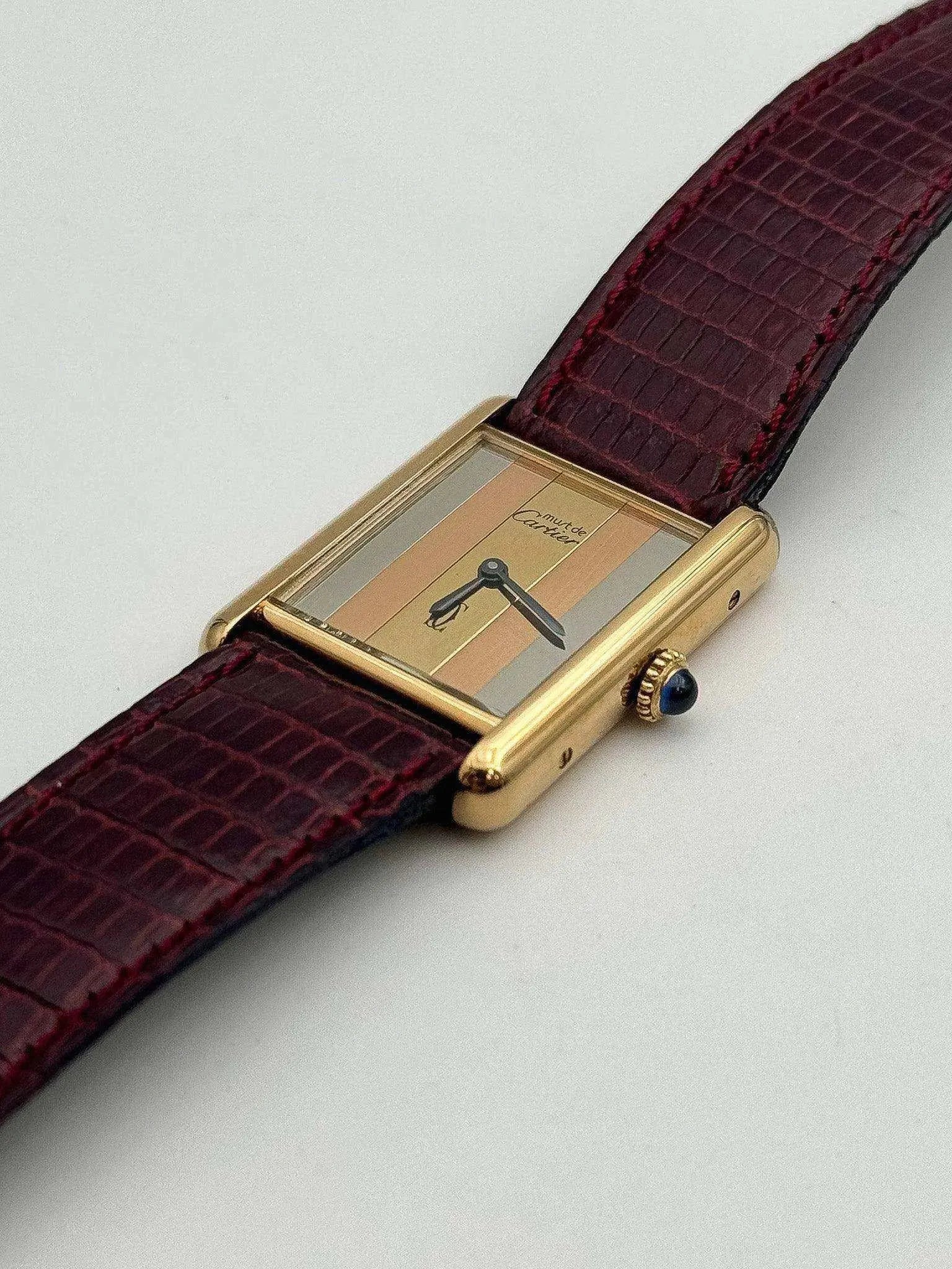 Cartier - Tank Must Vermeil Trinity - NOS - 1980S - Atelier Victor Paris - Vintage Watch Shop Dubai
