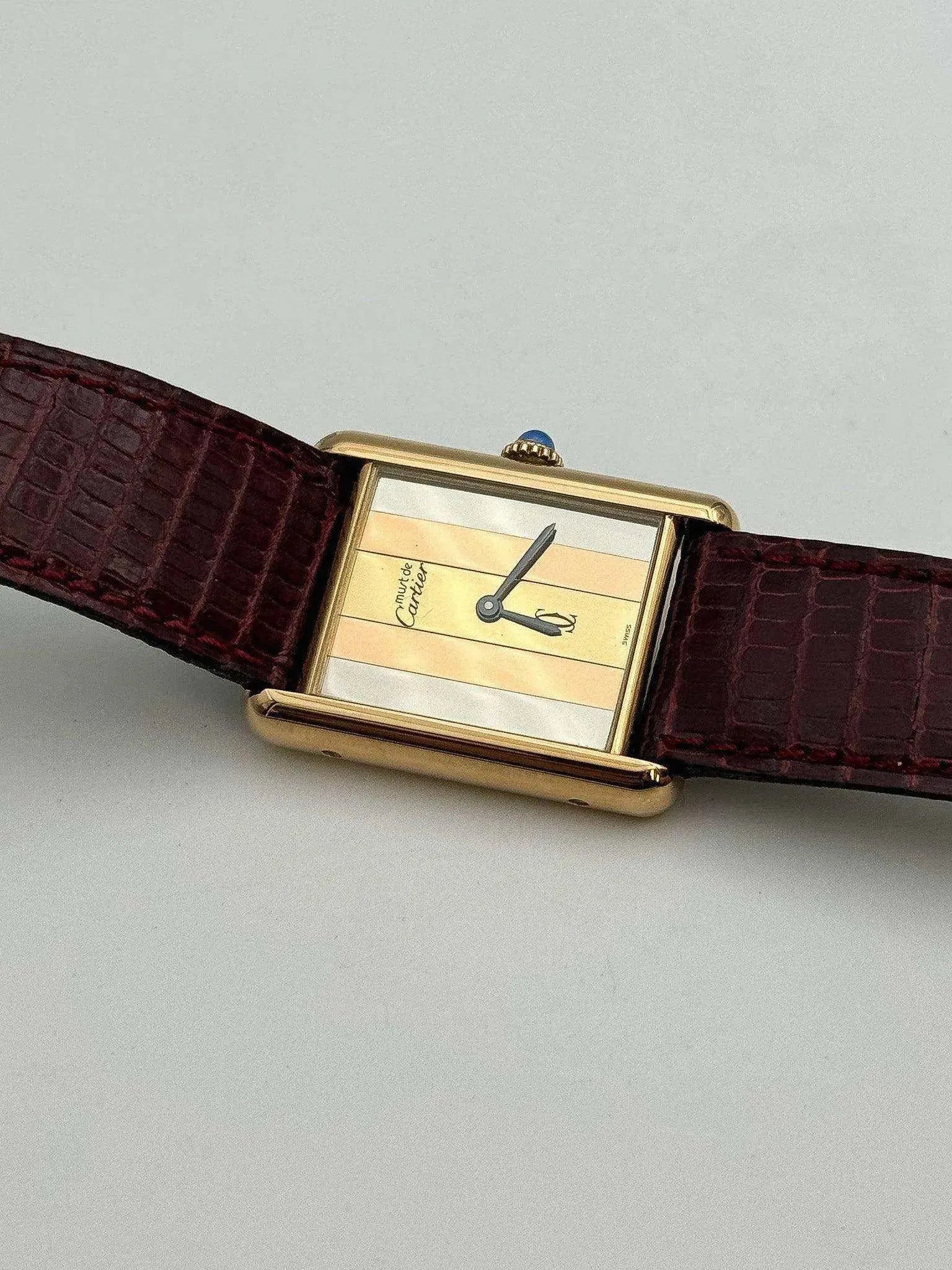 Cartier - Tank Must Vermeil Trinity - NOS - 1980S - Atelier Victor Paris - Vintage Watch Shop Dubai