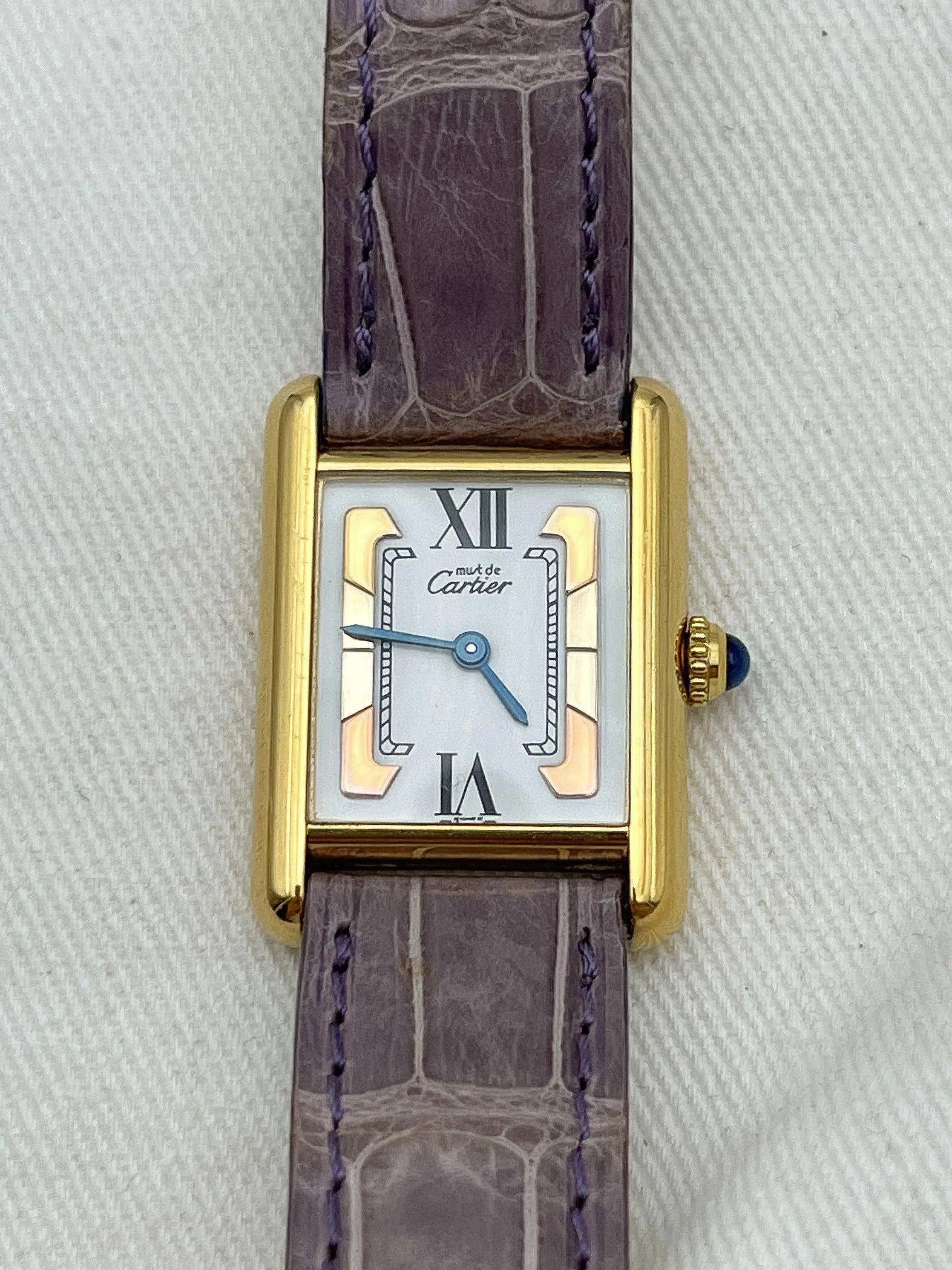 Cartier - Tank Must Vermeil Trinity SM - Full set - 1990s - Atelier Victor Paris - Vintage Watch Shop Dubai