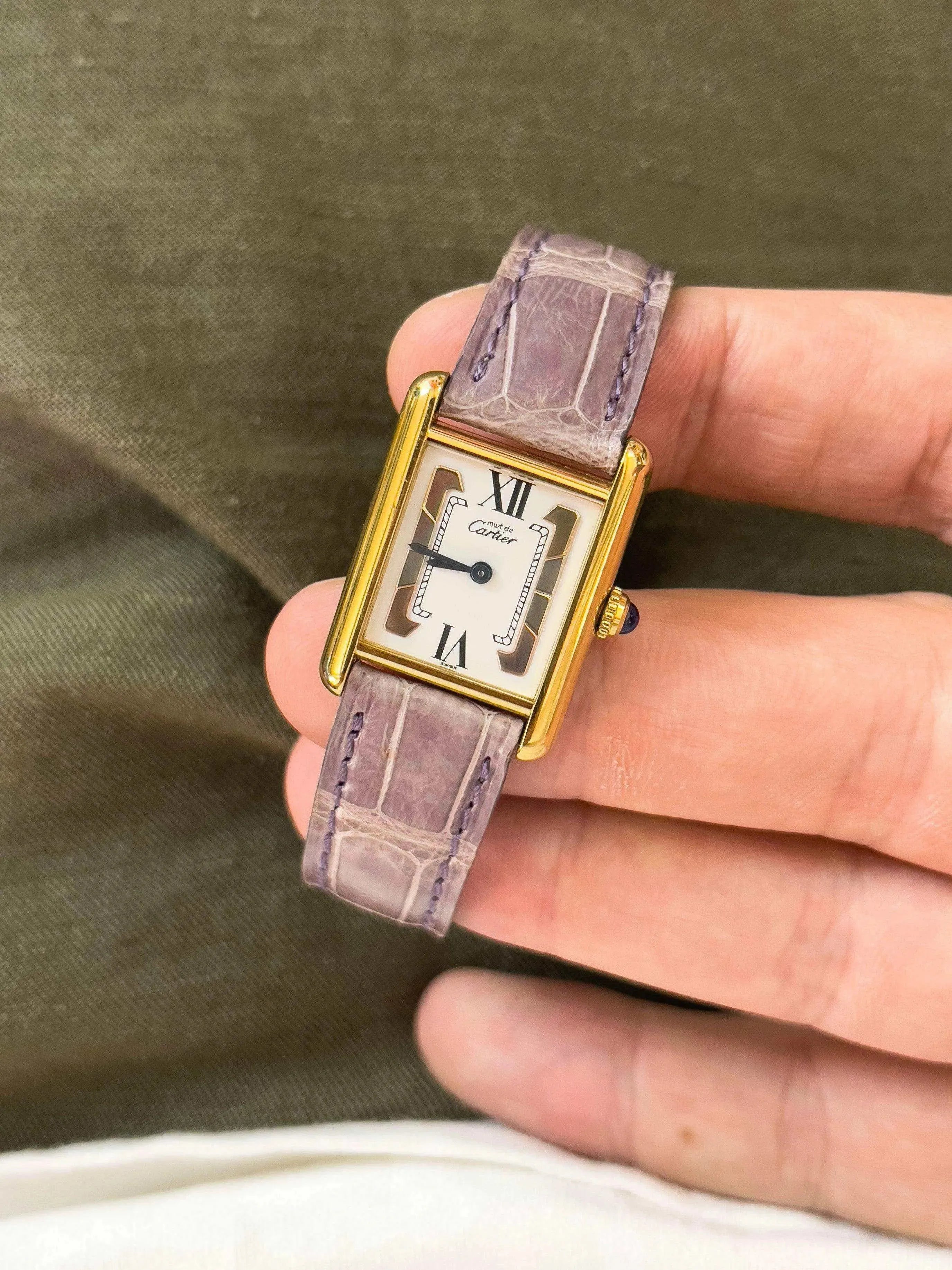 Cartier - Tank Must Vermeil Trinity SM - Full set - 1990s - Atelier Victor Paris - Vintage Watch Shop Dubai