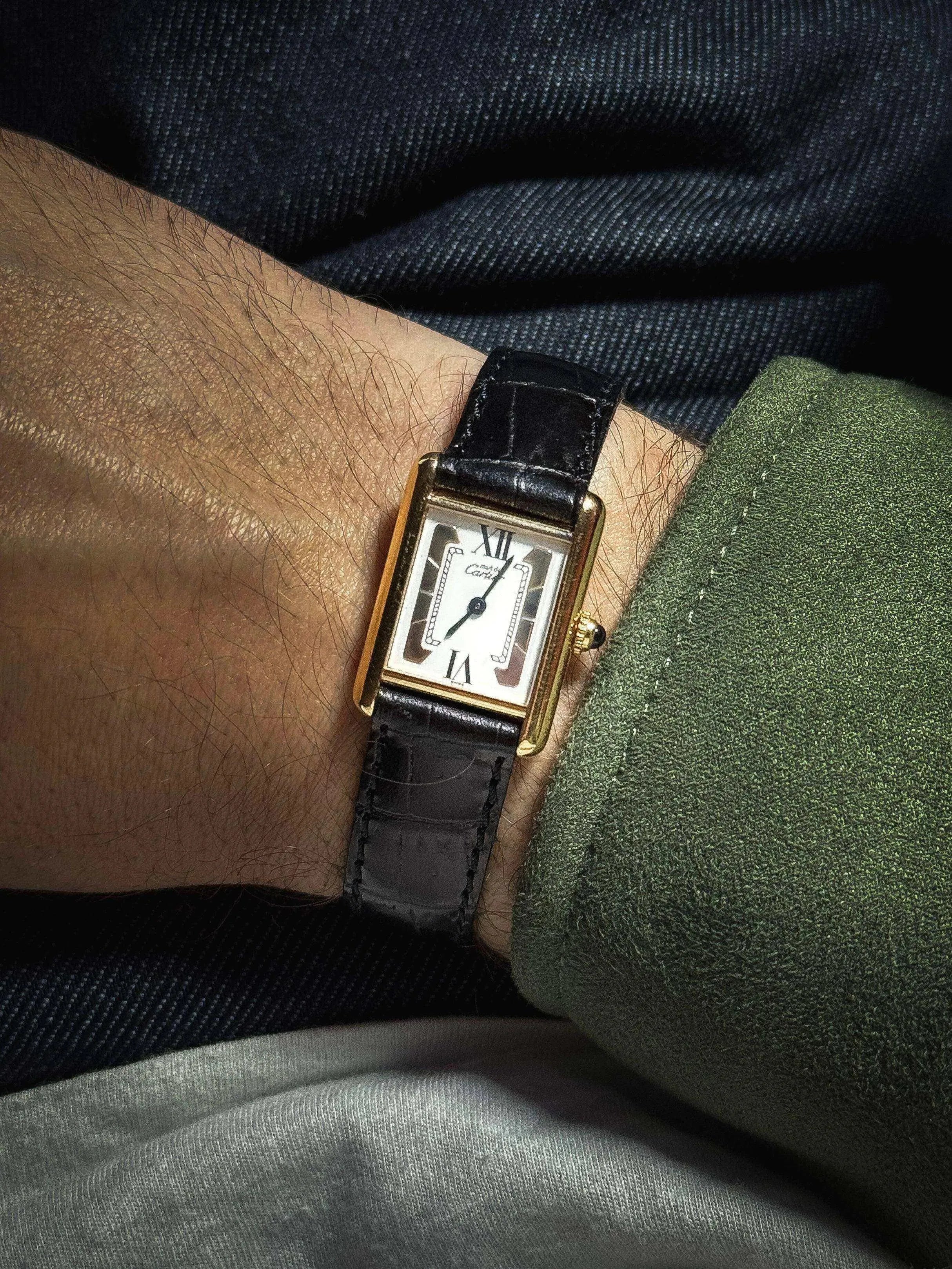 Cartier - Tank Must Vermeil Trinity SM - Full set - 1990s - Atelier Victor Paris - Vintage Watch Shop Dubai