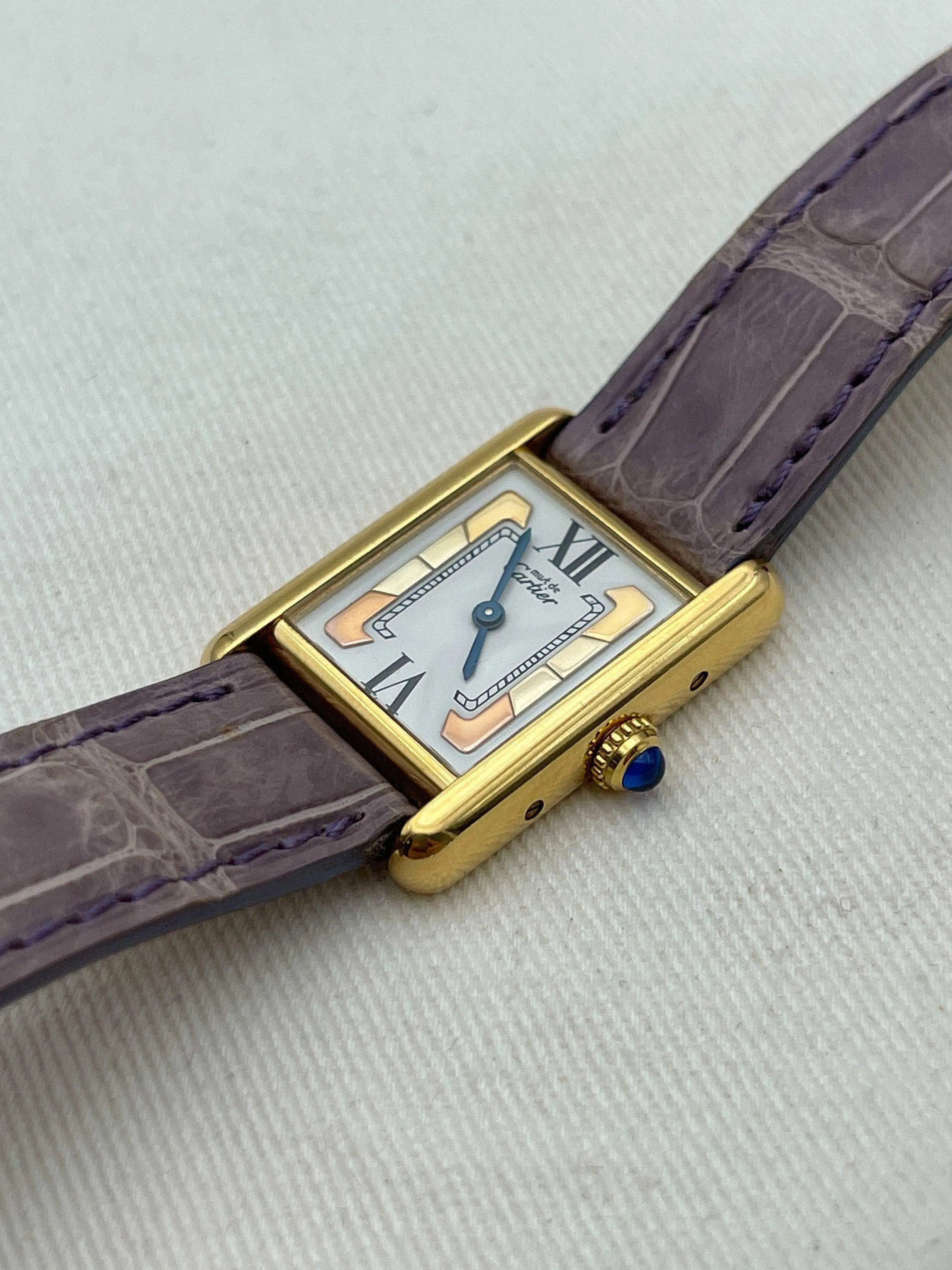 Cartier - Tank Must Vermeil Trinity SM - Full set - 1990s - Atelier Victor Paris - Vintage Watch Shop Dubai
